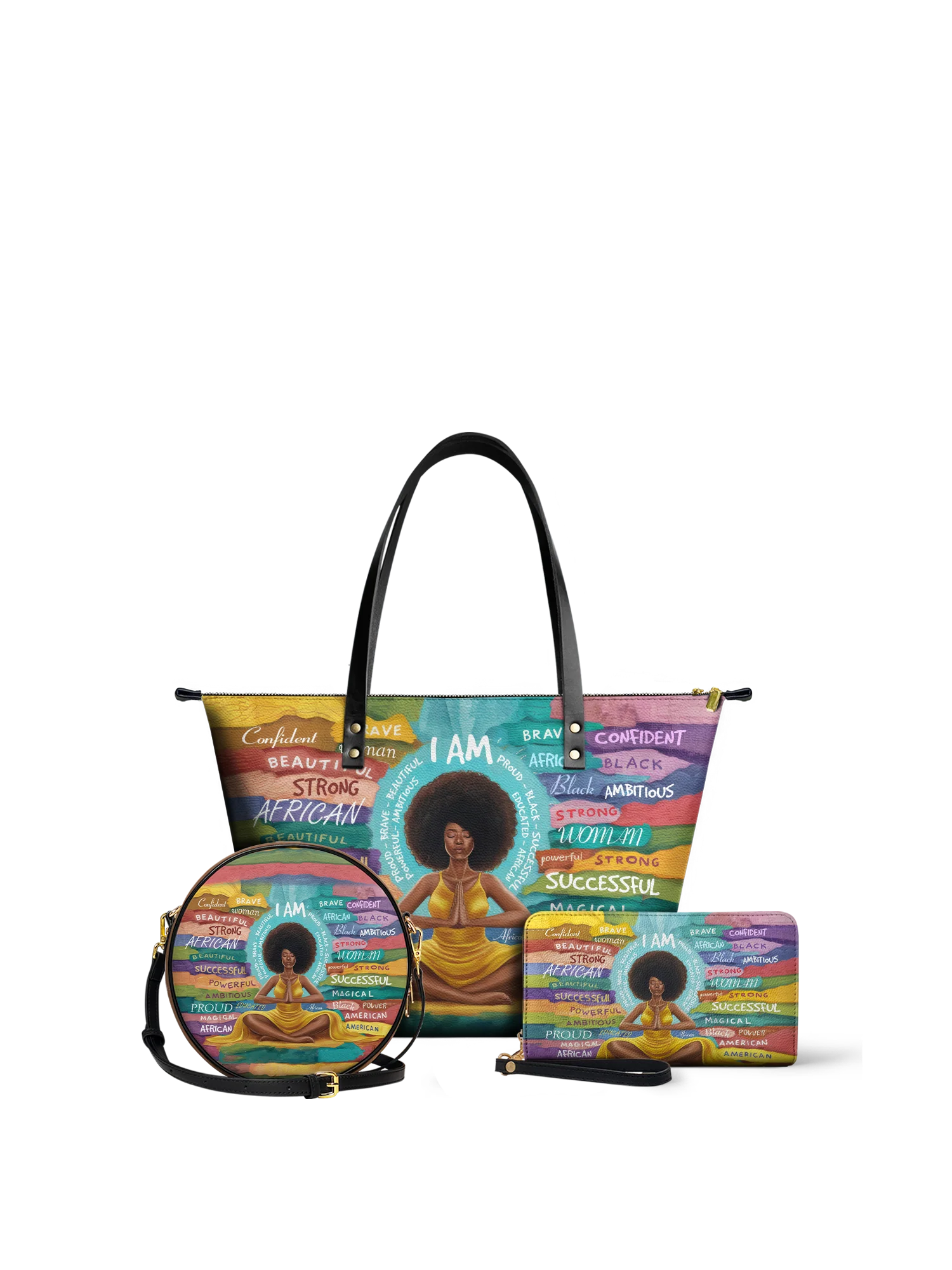 "AfroEssence" Circle Crossbody Bag - Image 6