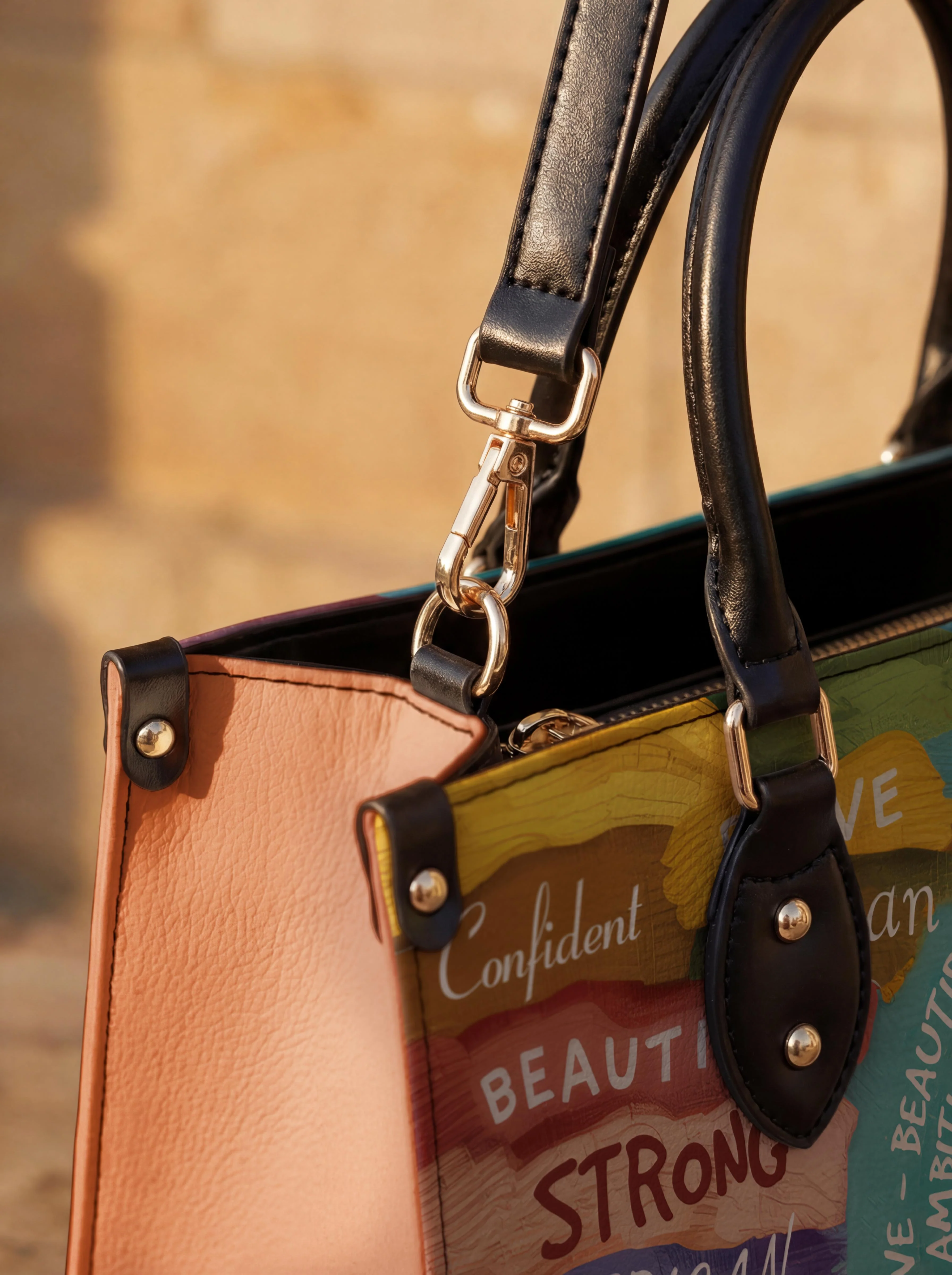 "AfroEssence" Leather Handbag - Image 6