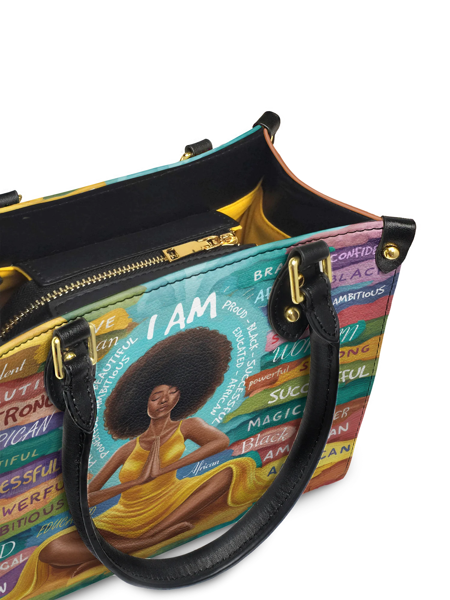 "AfroEssence" Small Leather Handbag A250 Deal - Image 8