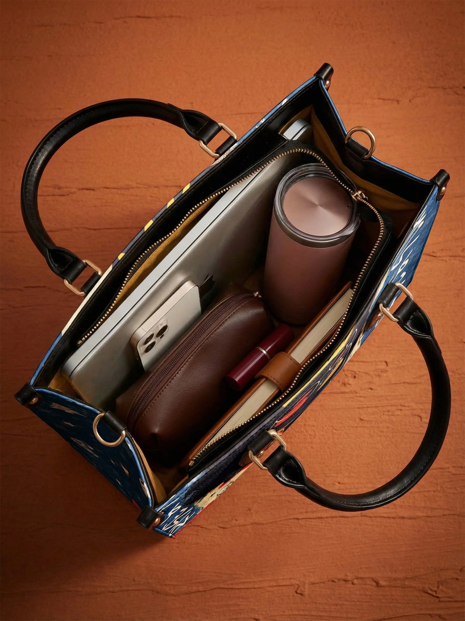 "Aina" Blueberry Snow Leather Handbag A250 Deal - Image 10