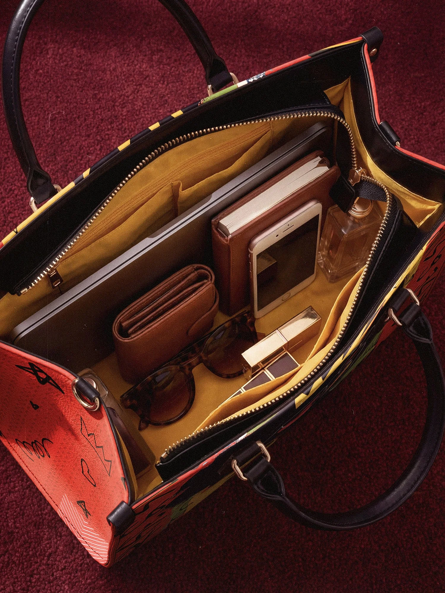 "Aina" Flame Red Leather Handbag A250 Deal - Image 10