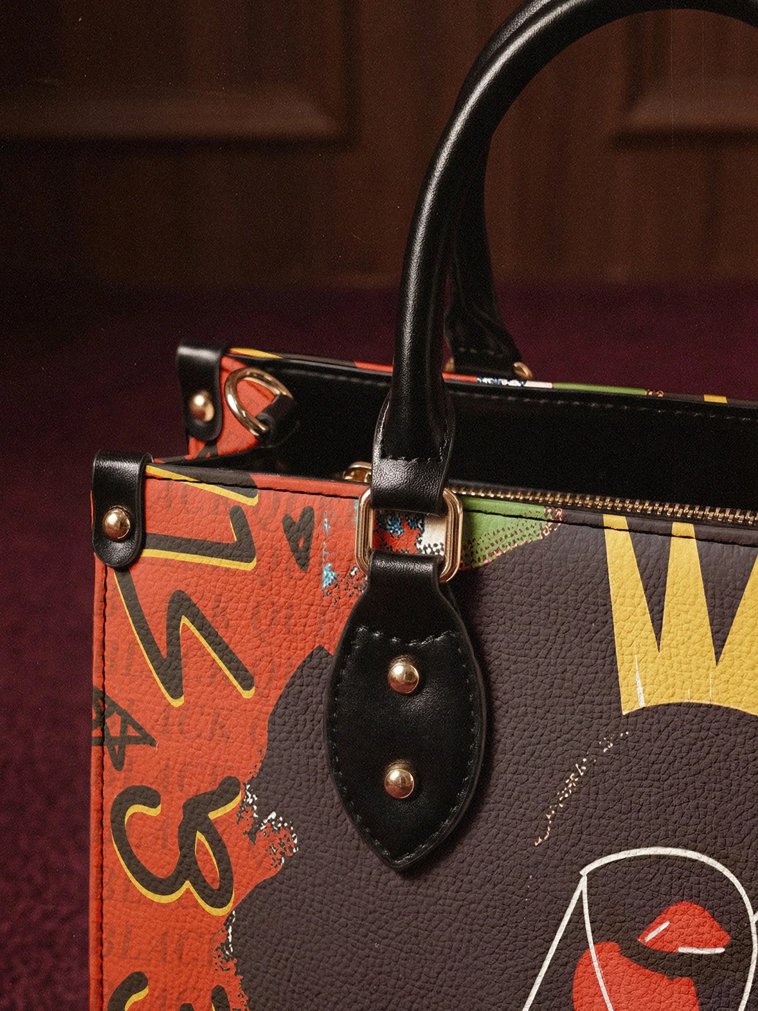 "Aina" Flame Red Leather Handbag A250 Deal - Image 6