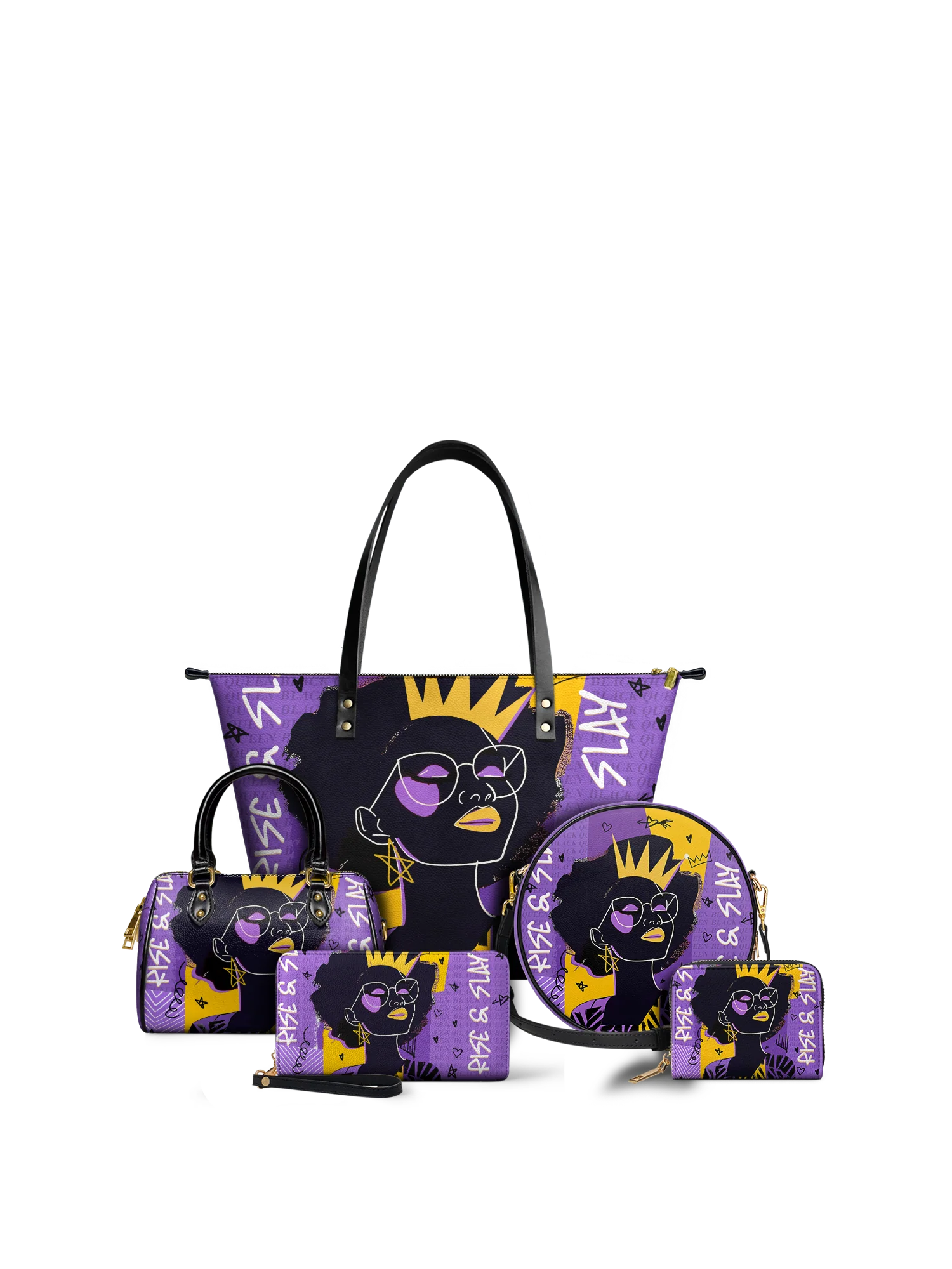 "Aina" Grape Soda Circle Crossbody Bag - Image 7