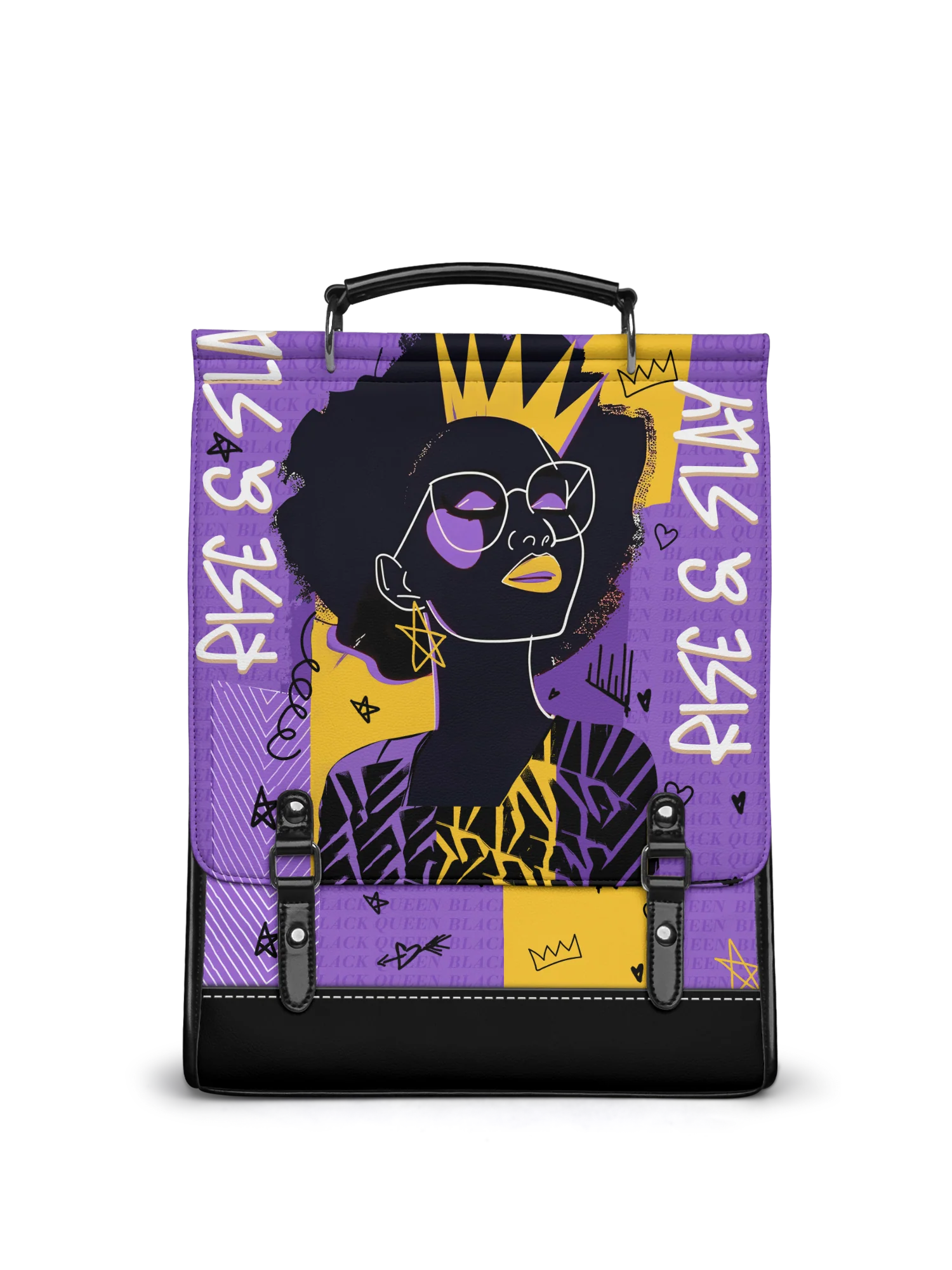 "Aina" Grape Soda Leather Backpack