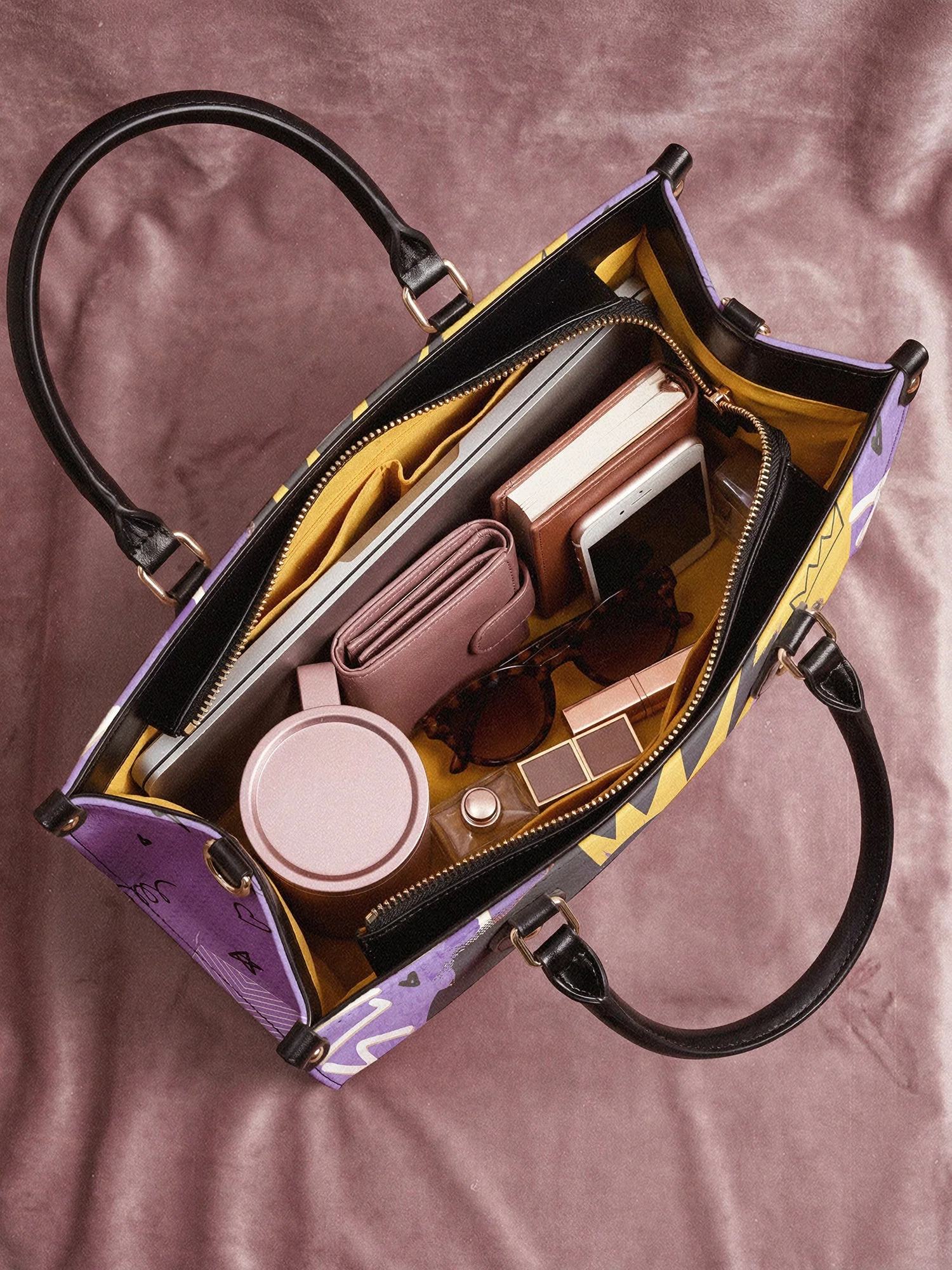 "Aina" Grape Soda Leather Handbag A250 Deal - Image 10