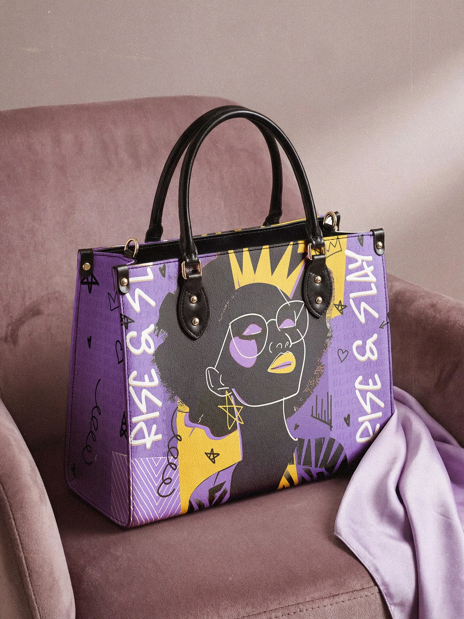 "Aina" Grape Soda Leather Handbag A250 Deal - Image 5