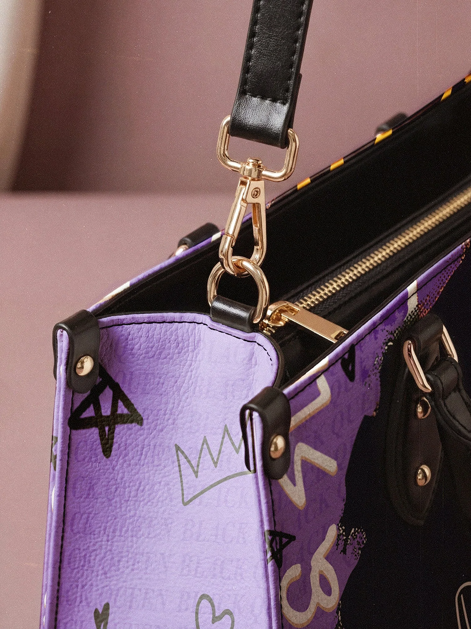 "Aina" Grape Soda Leather Handbag A250 Deal - Image 7