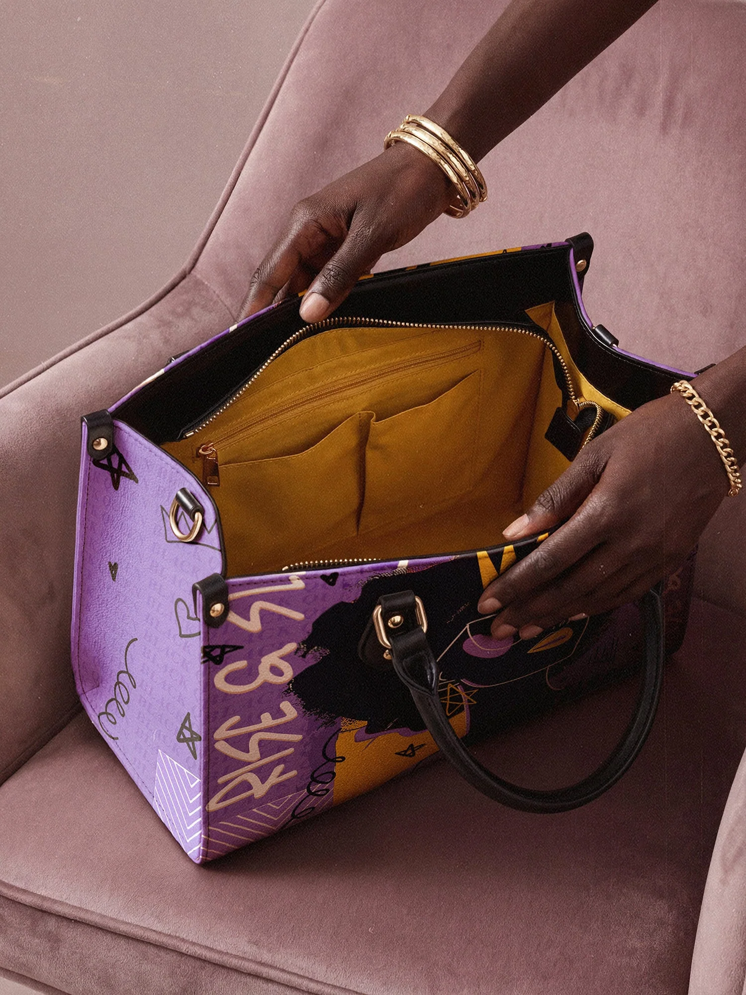 "Aina" Grape Soda Leather Handbag A250 Deal - Image 8