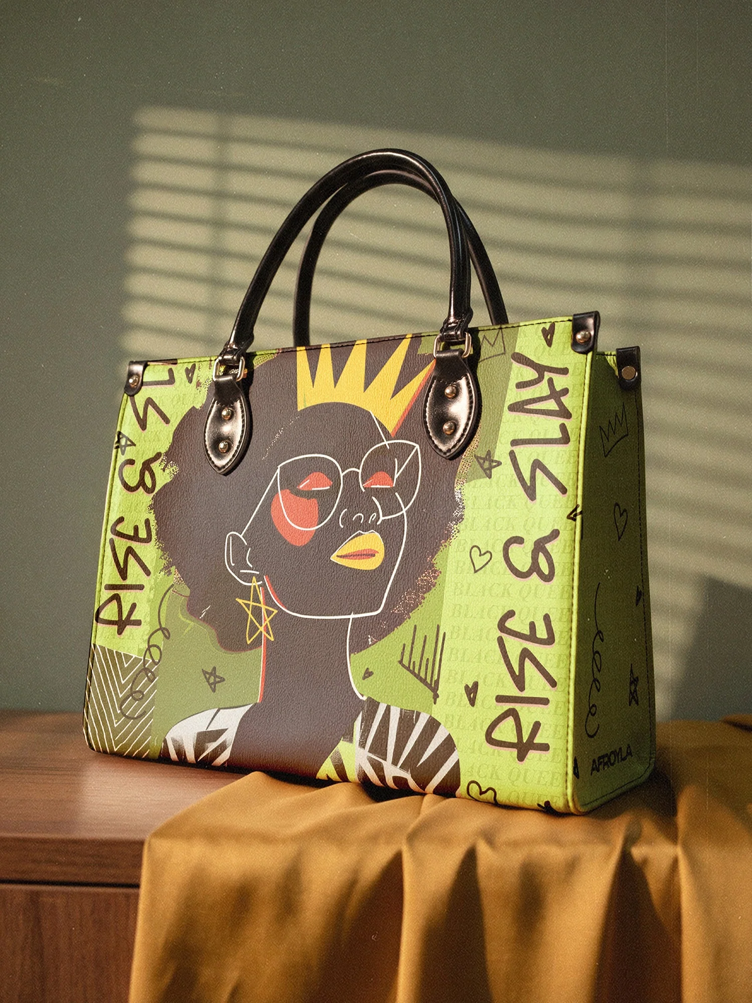 "Aina" Lime Pop Leather Handbag A250 Deal - Image 5