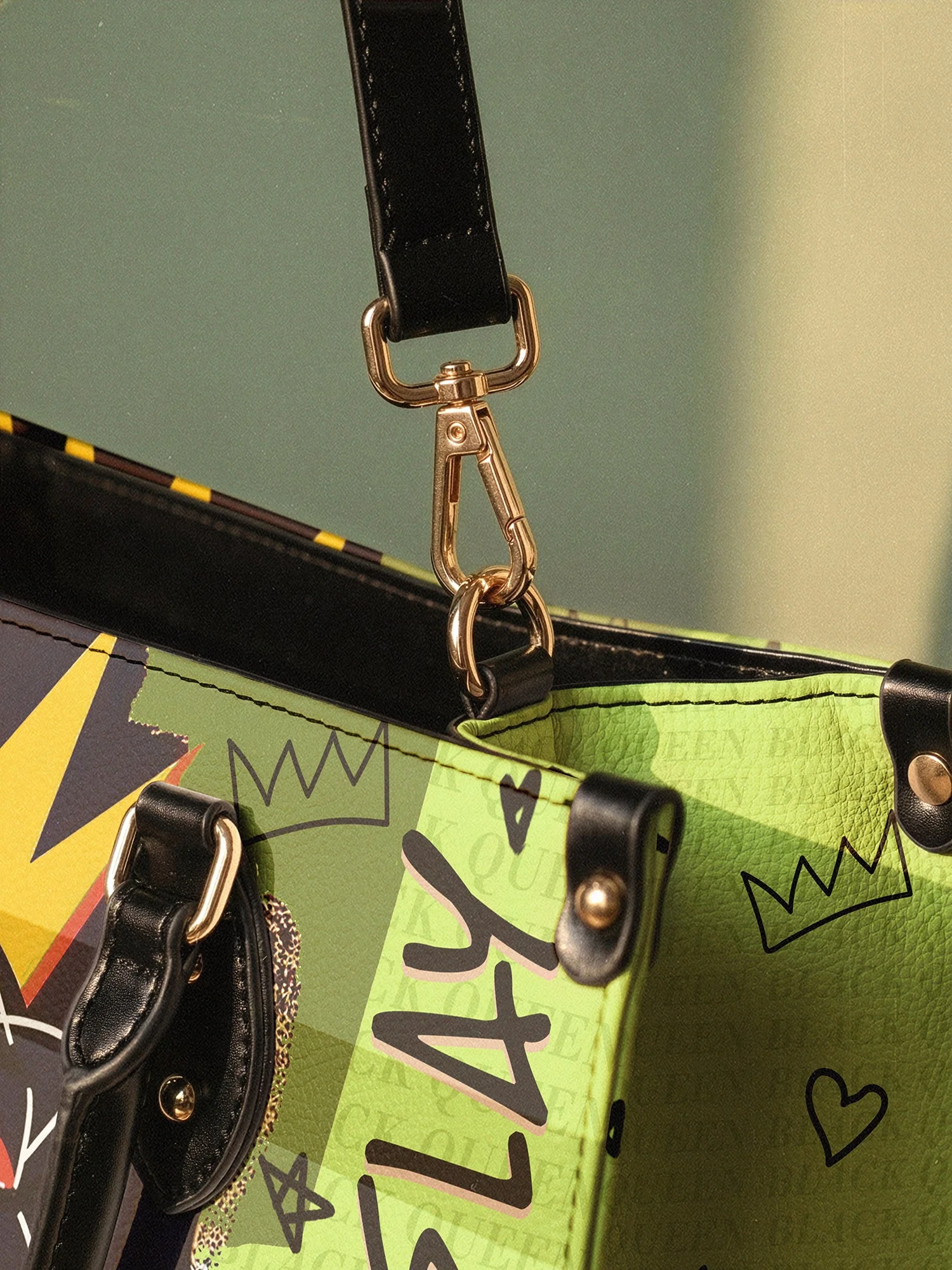 "Aina" Lime Pop Leather Handbag A250 Deal - Image 7