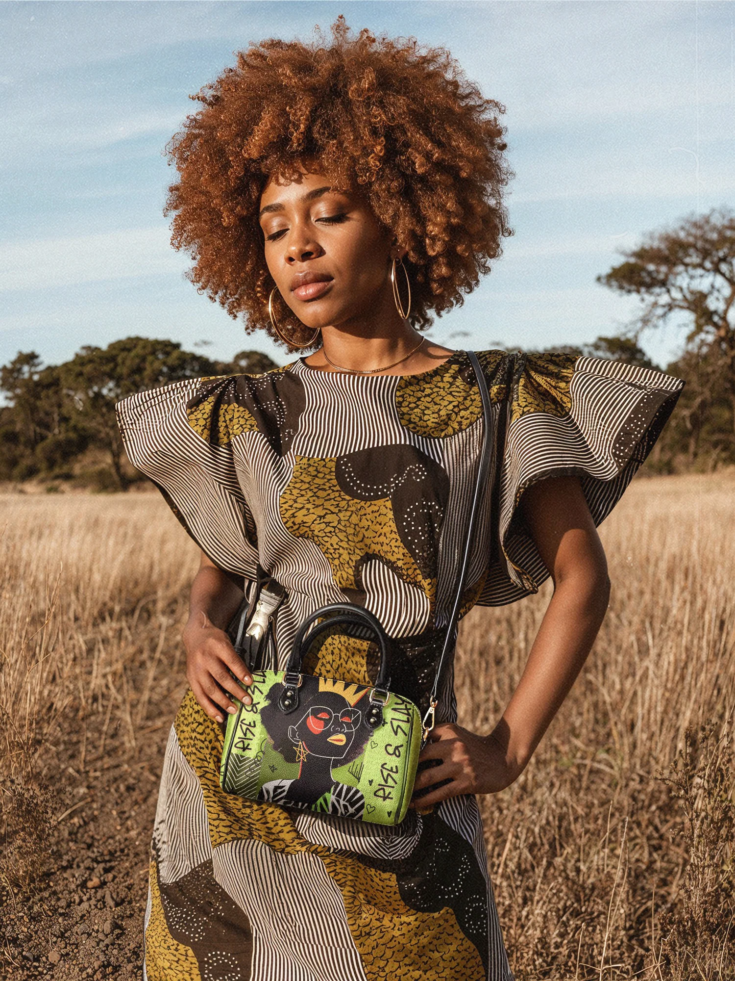 "Aina" Lime Pop Mini Satchel - Image 3