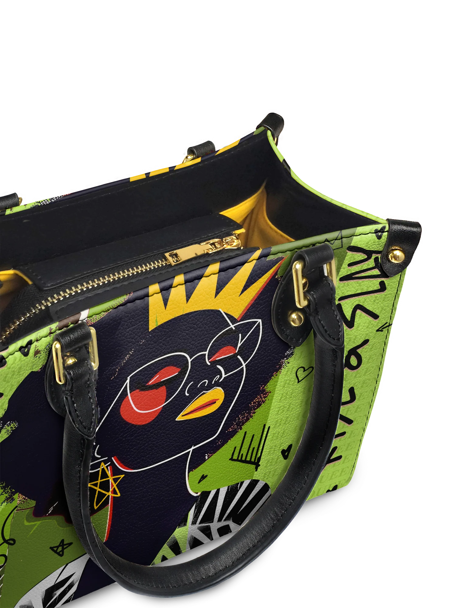 "Aina" Lime Pop Small Leather Handbag A250 Deal - Image 8
