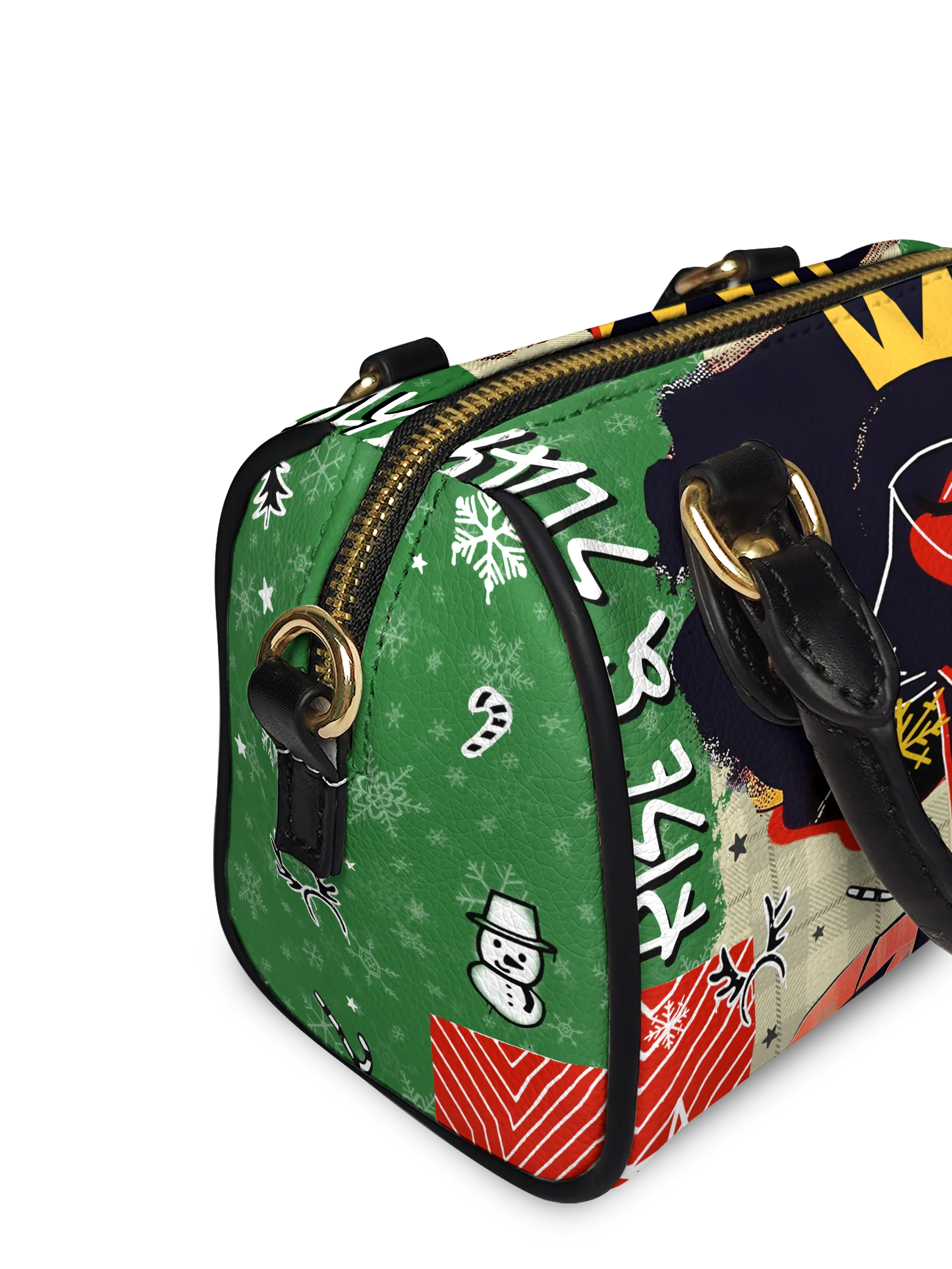 "Aina" Lime Pop Xmas Mini Satchel - Image 5