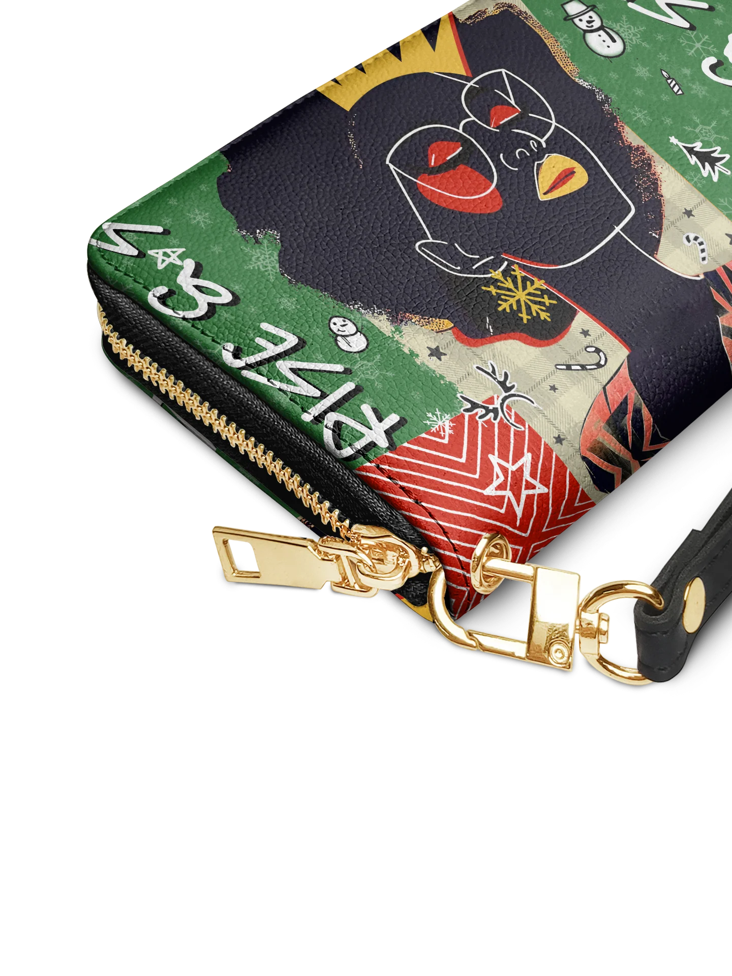 "Aina" Lime Pop Xmas Wallet - Image 3