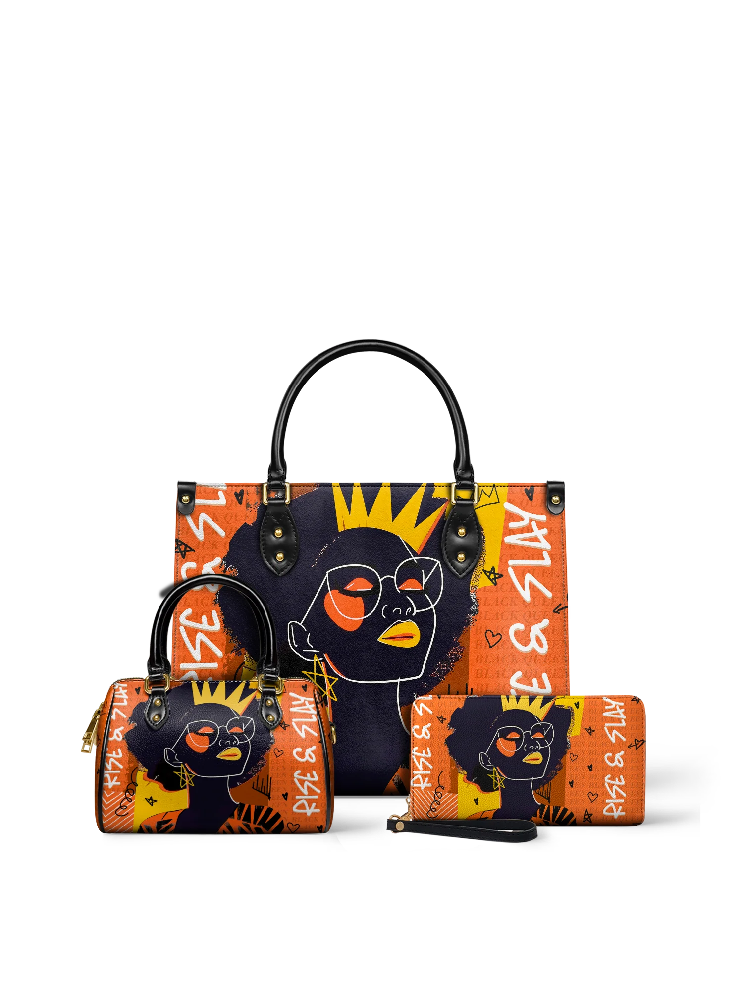 "Aina" Orange Sorbet Mini Satchel - Image 7