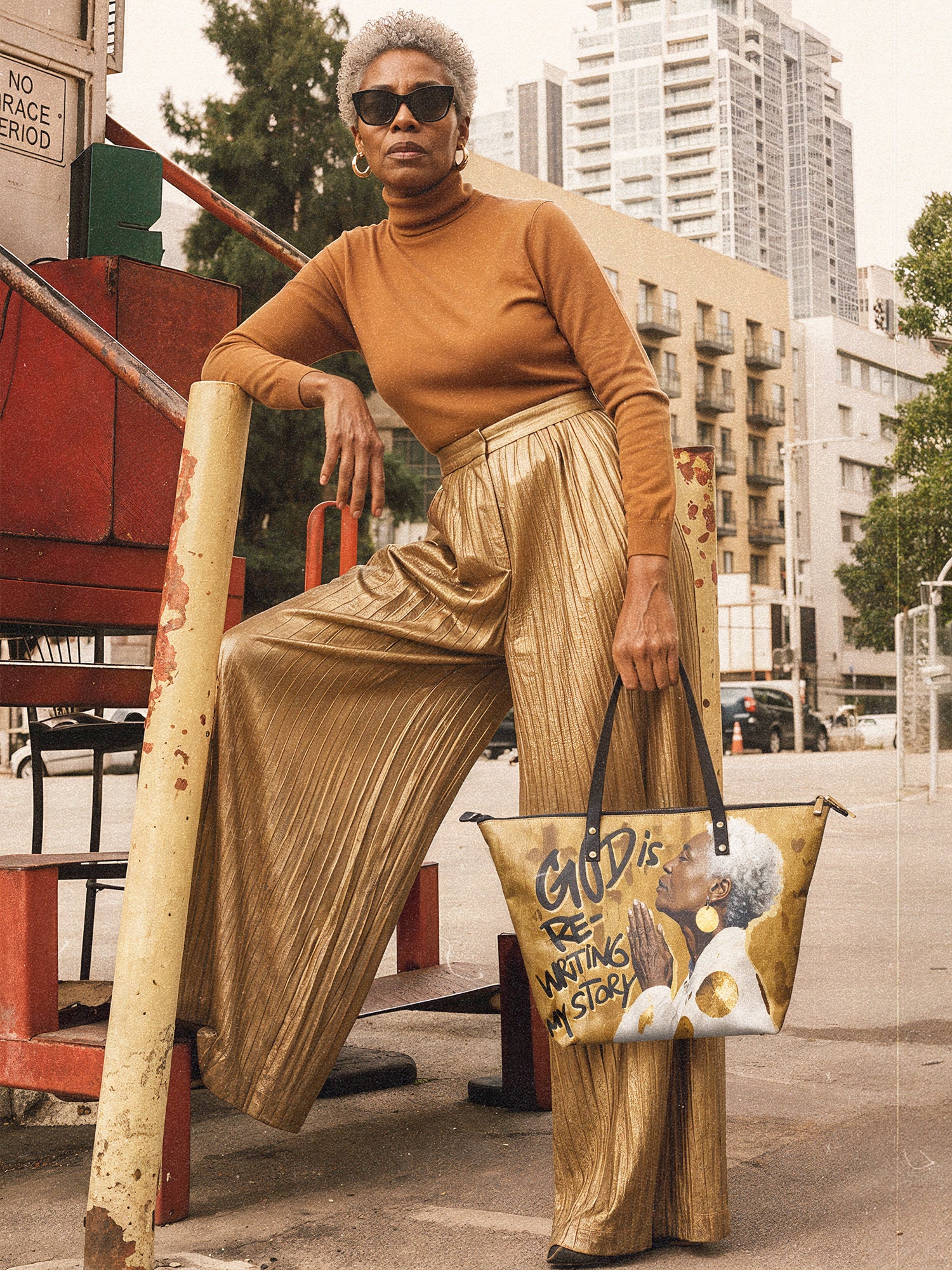 "Amahle" Leather Tote Bag - Image 4
