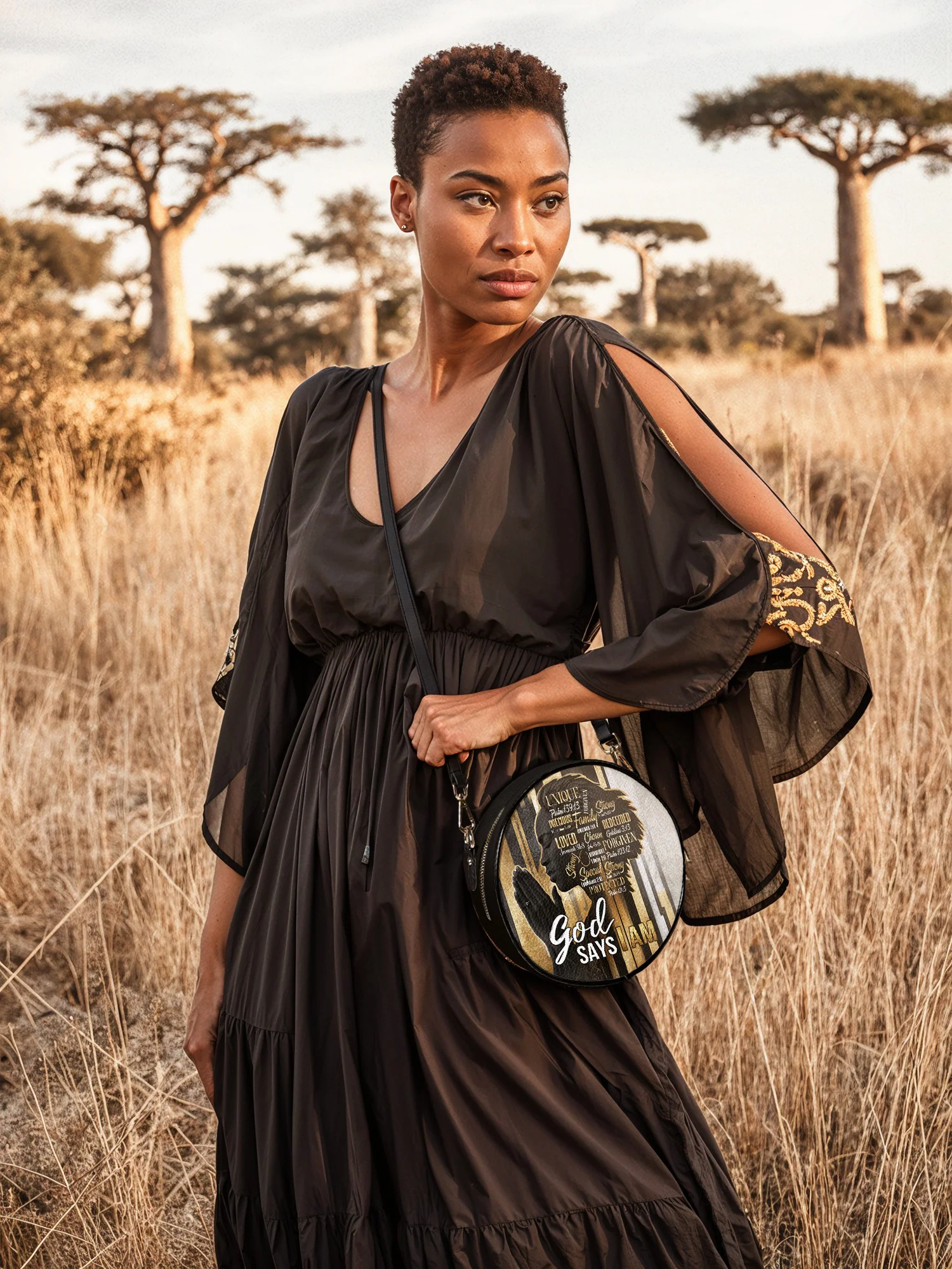 "Amara" Circle Crossbody Bag - Image 3