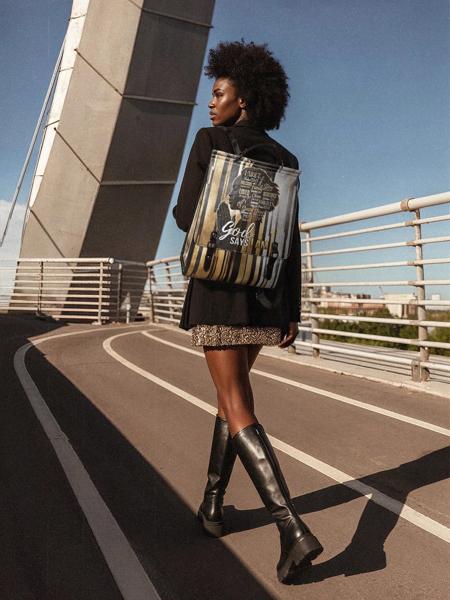 "Amara" Leather Backpack - Image 4