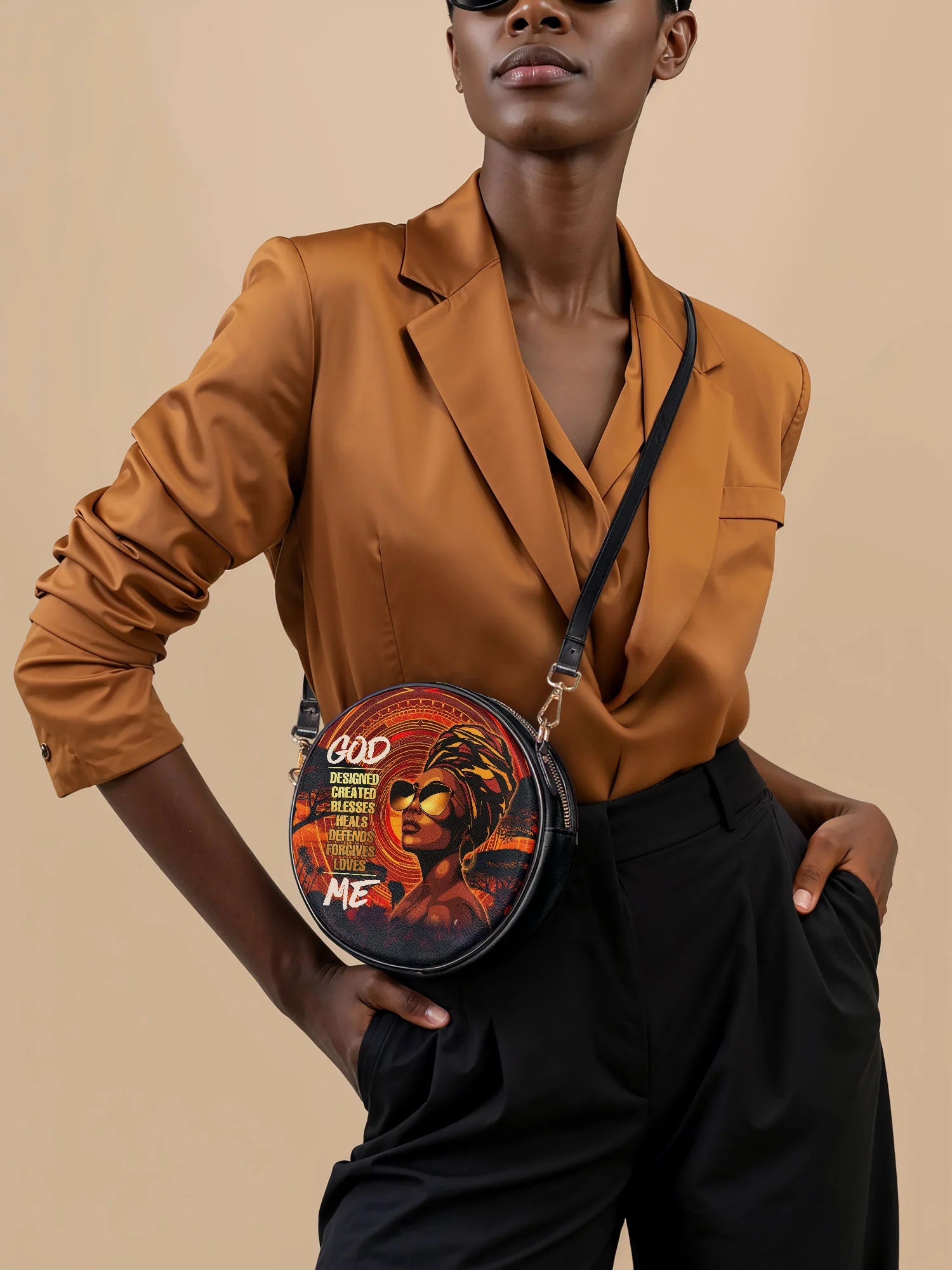 "Aseda" Circle Crossbody Bag - Image 2
