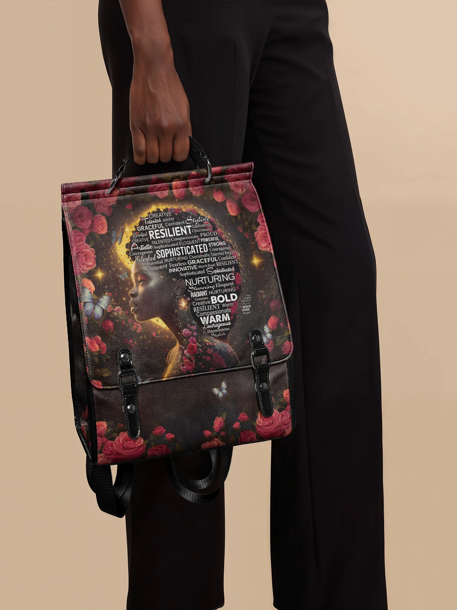 "Aurenna" Leather Backpack - Image 3
