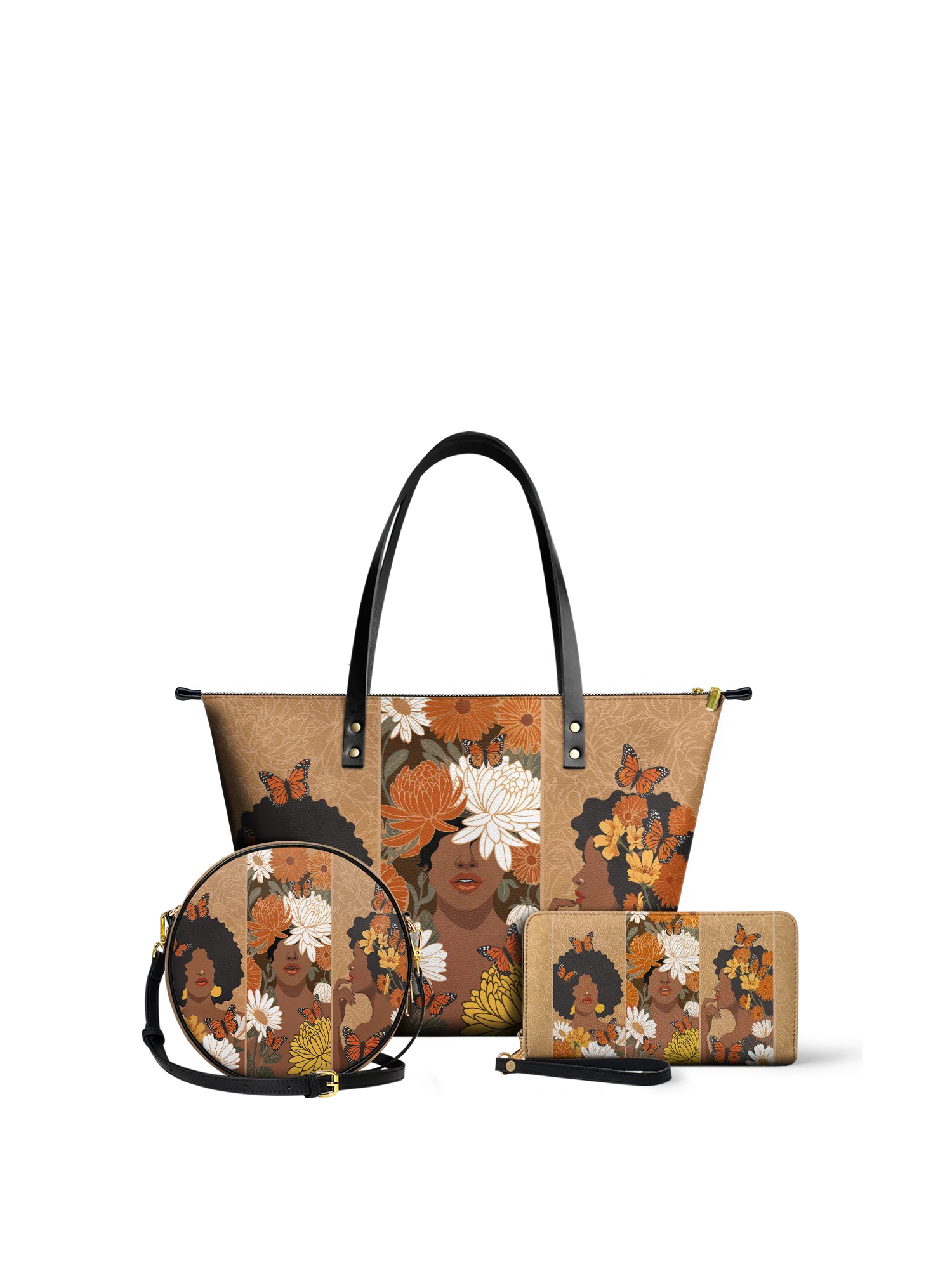 "Ayira" Leather Tote Bag - Image 8