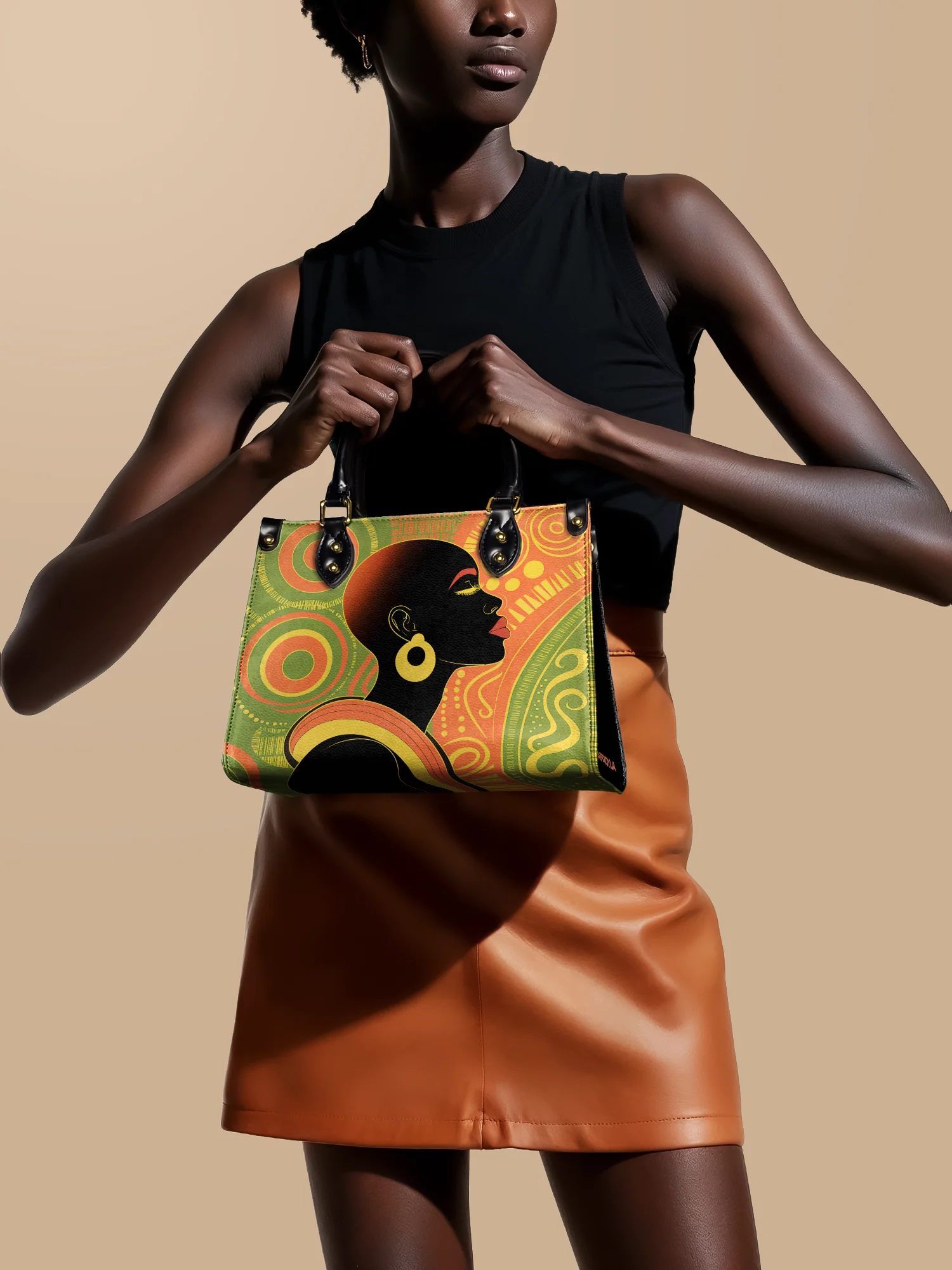 "Baldisa" Small Leather Handbag - Image 2