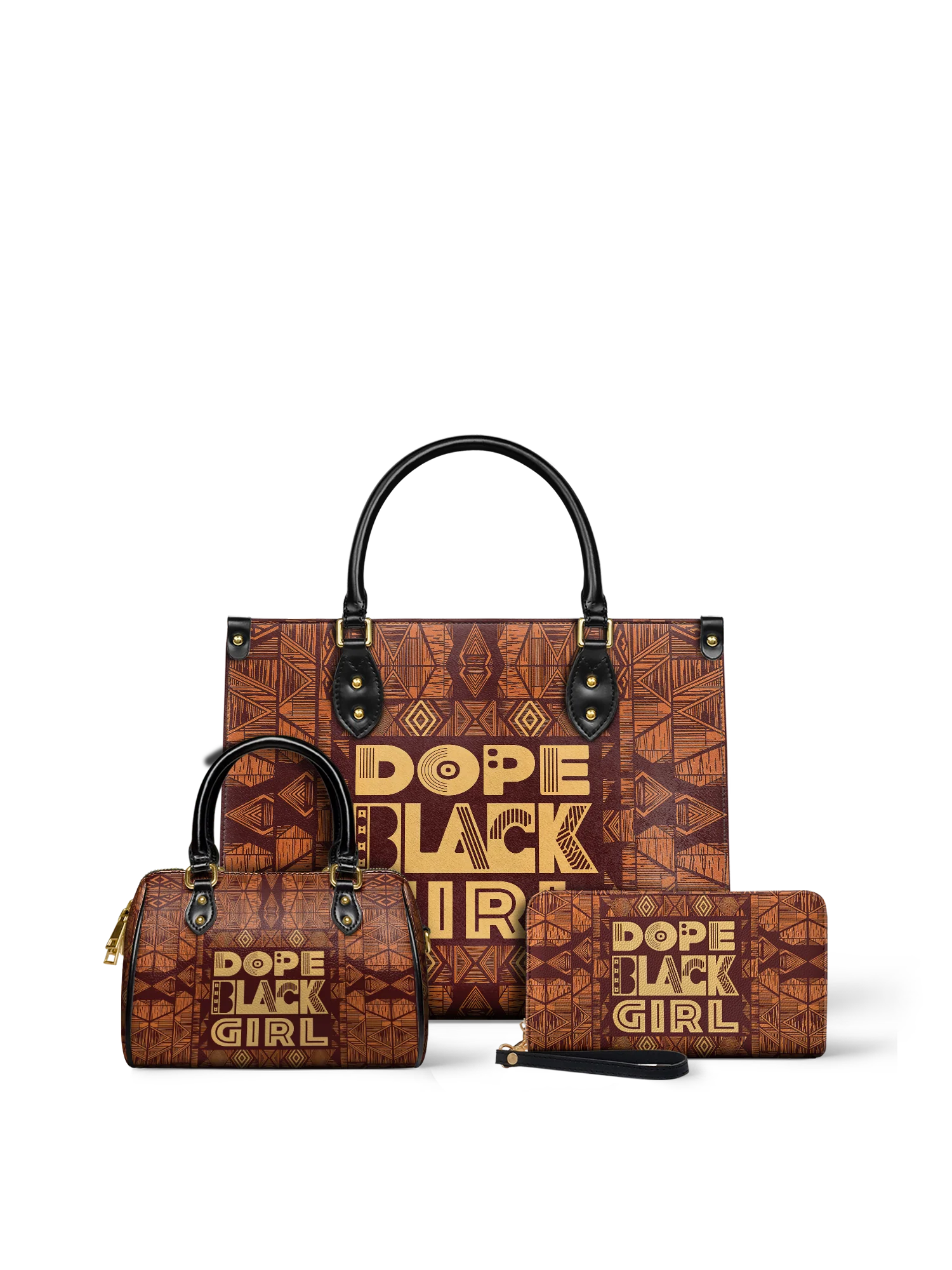 "Dope Black Girl" Leather Handbag - Image 10