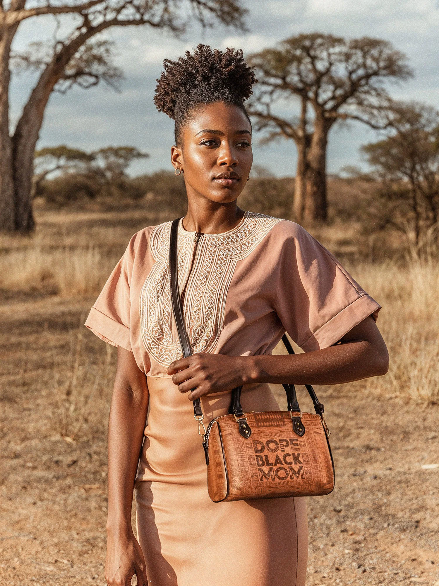 "Dope Black Mom" Mini Satchel - Image 3
