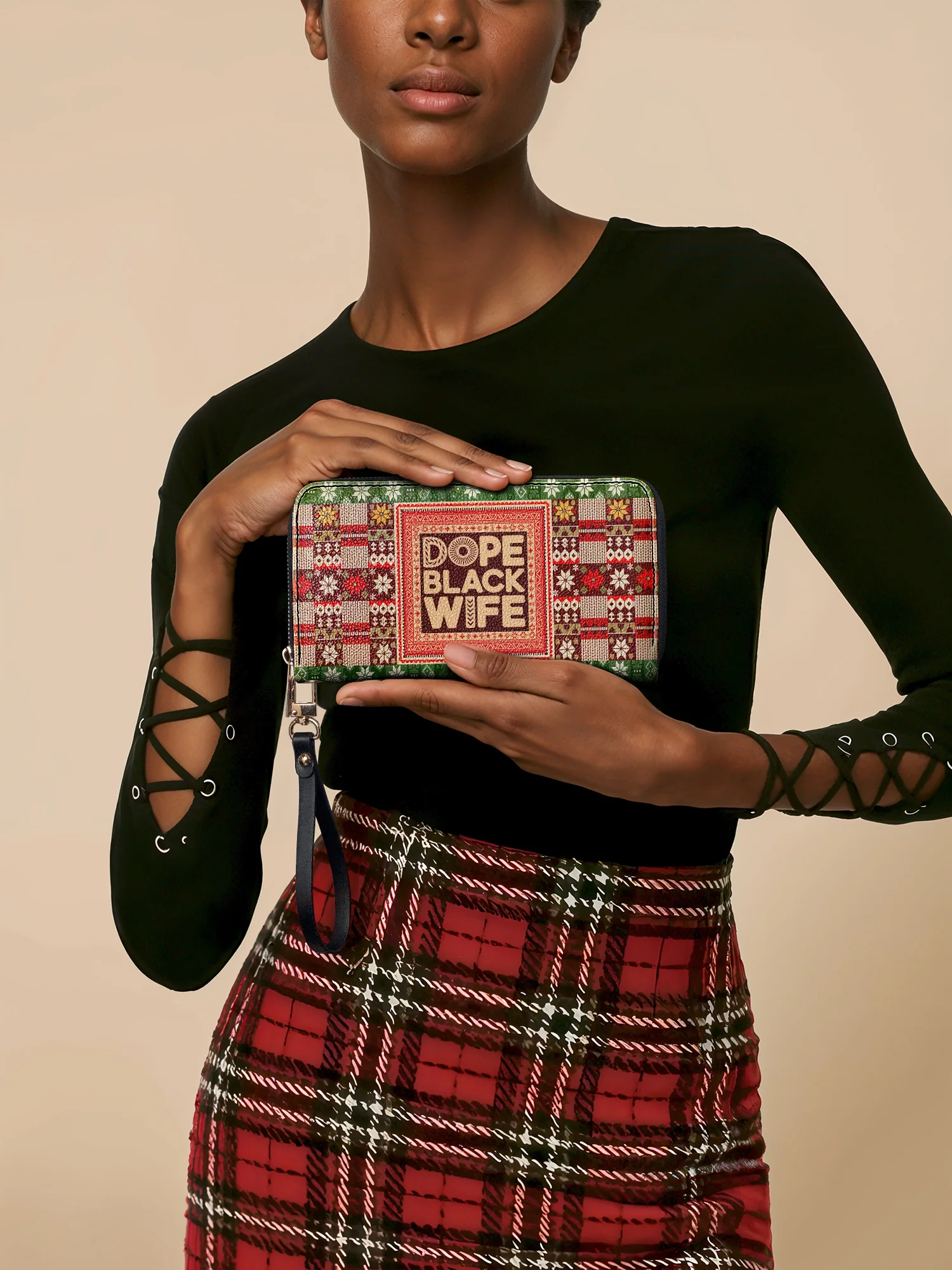 "Dope Black Wife" Frosted Pine Wallet - Image 2
