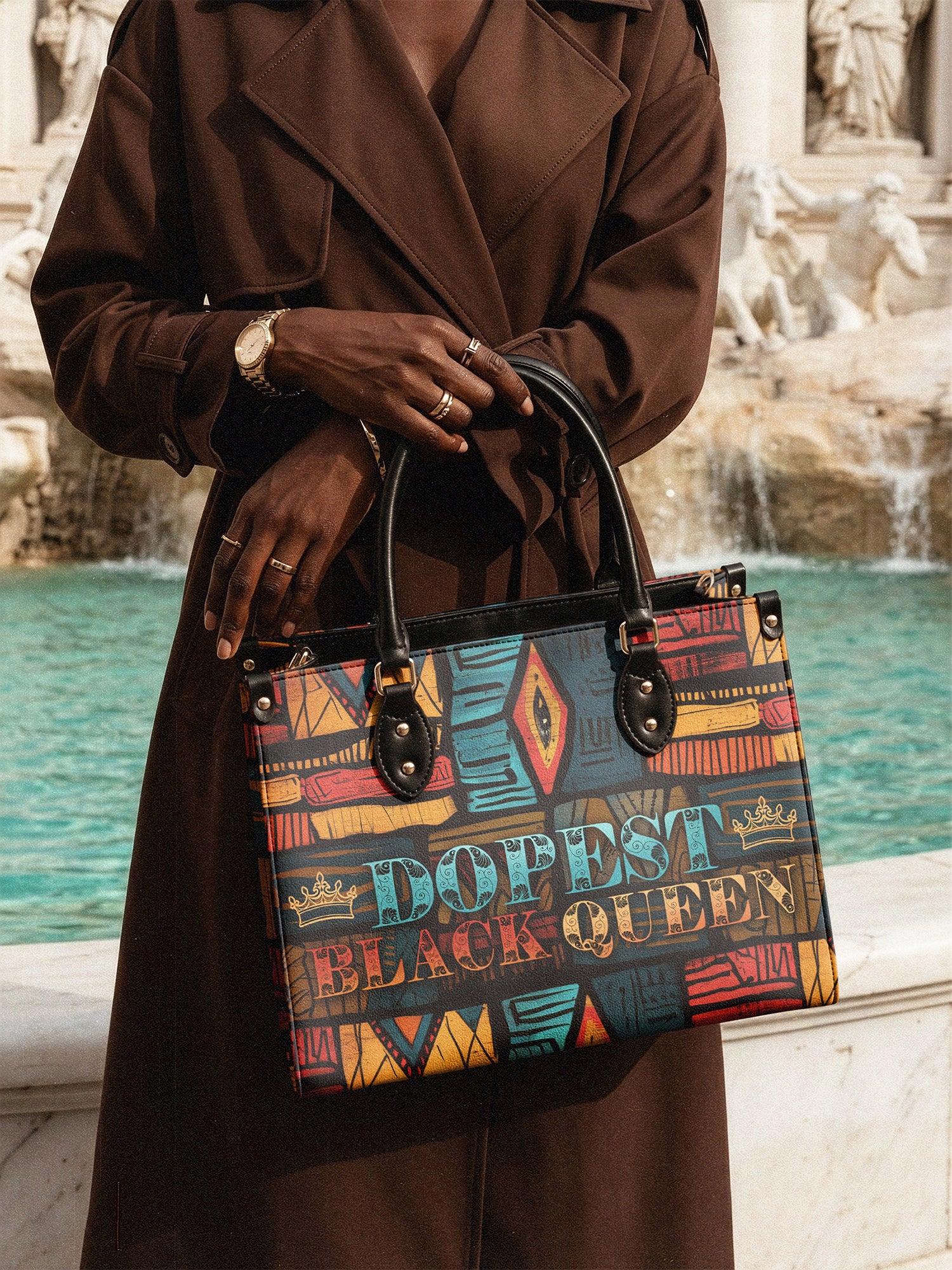 "Dopeya" Leather Handbag - Image 3