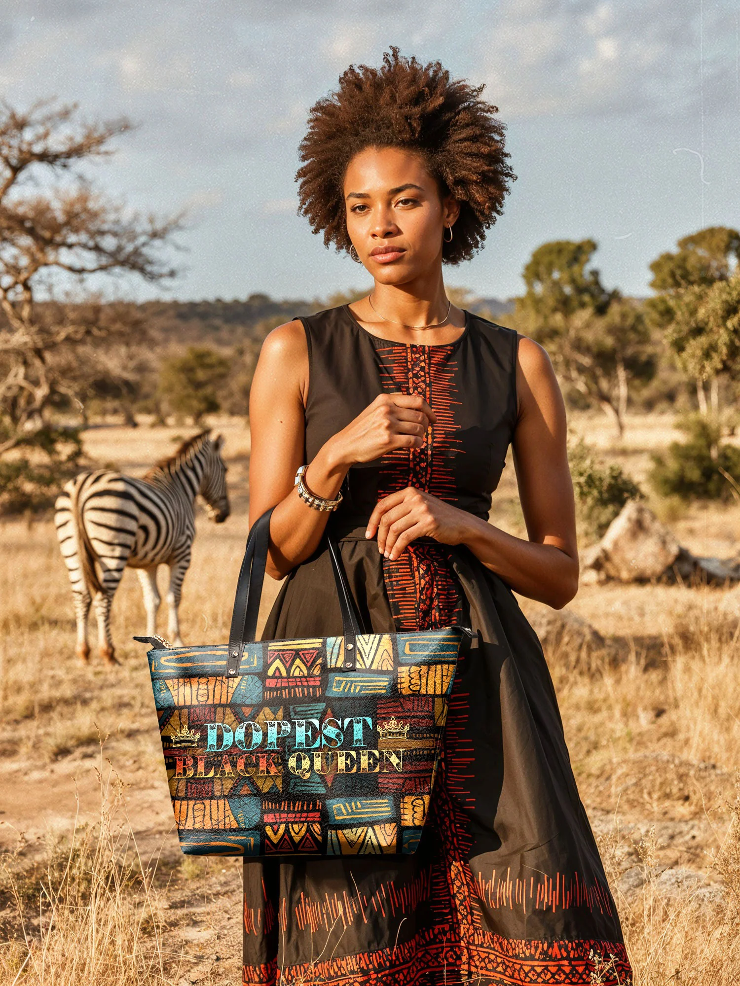 "Dopeya" Leather Tote Bag - Image 4