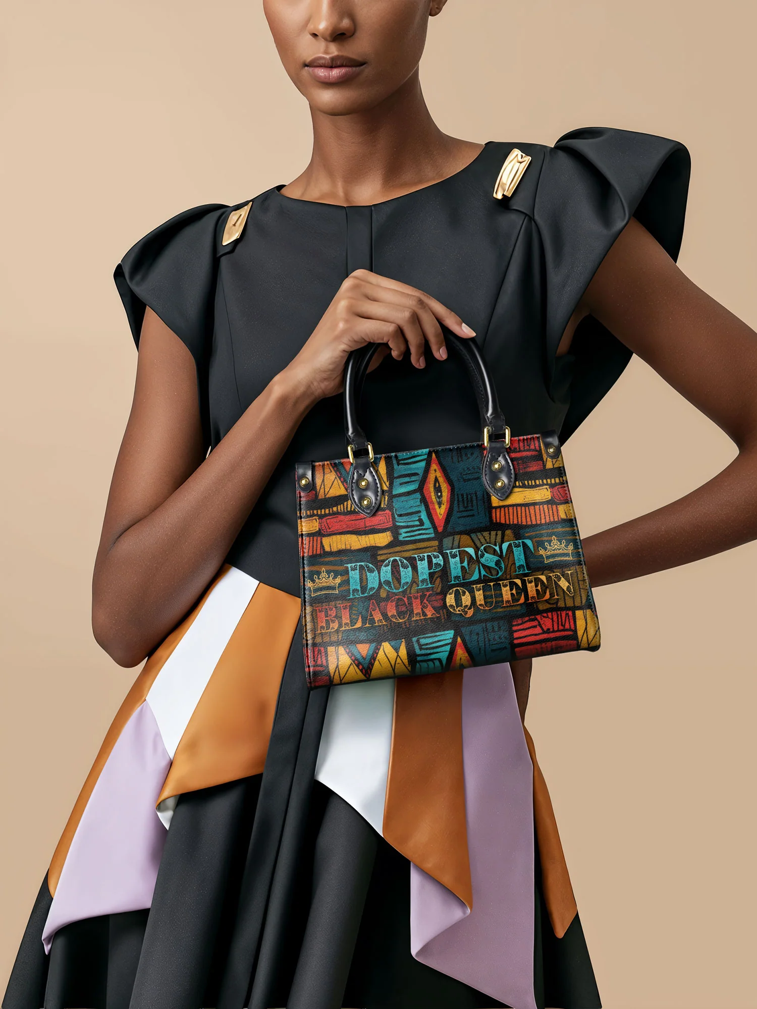 "Dopeya" Small Leather Handbag - Image 2