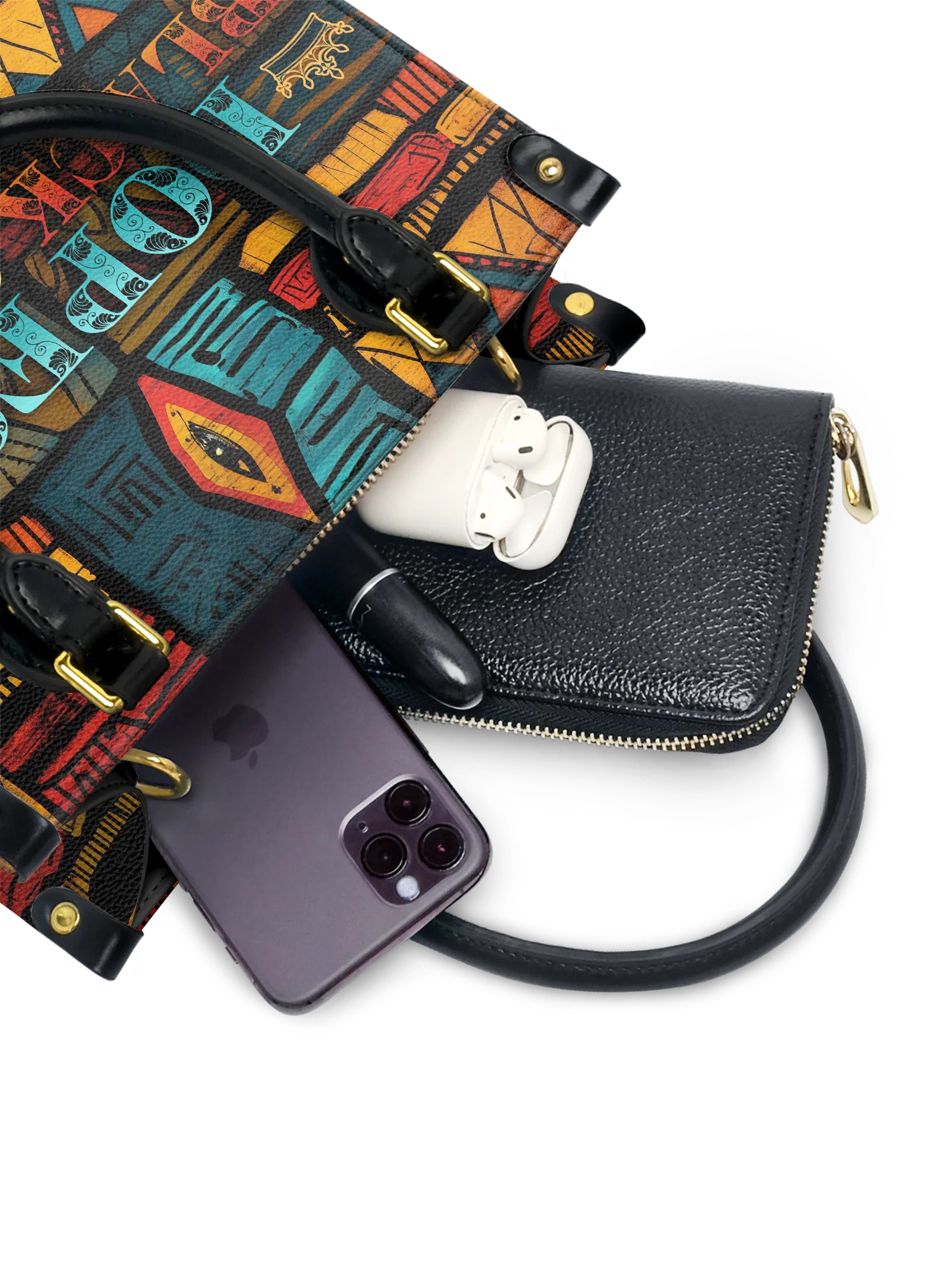 "Dopeya" Small Leather Handbag - Image 5