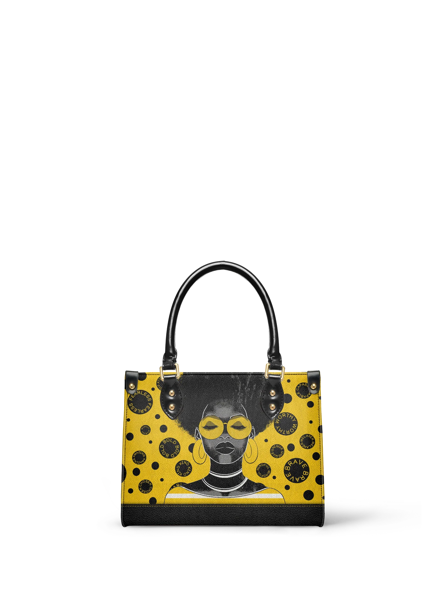 "Fahari" Marigold Pop Small Leather Handbag