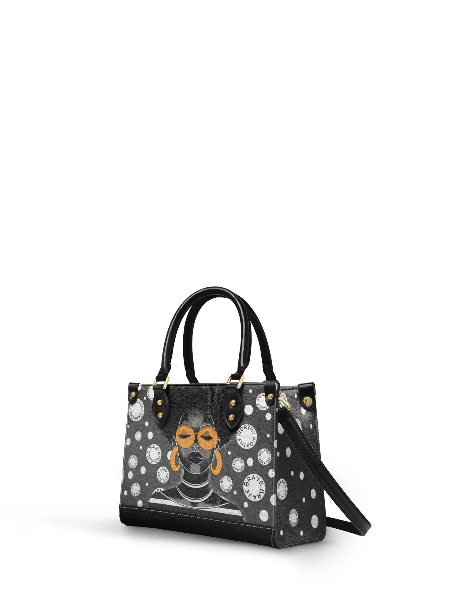 "Fahari" Monochrome Small Leather Handbag A250 Deal - Image 6