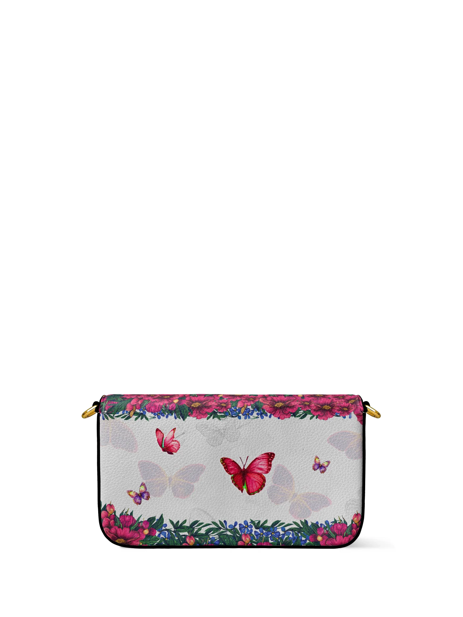 "Imani" Dove White Envelope Chain Crossbody Bag - Image 7