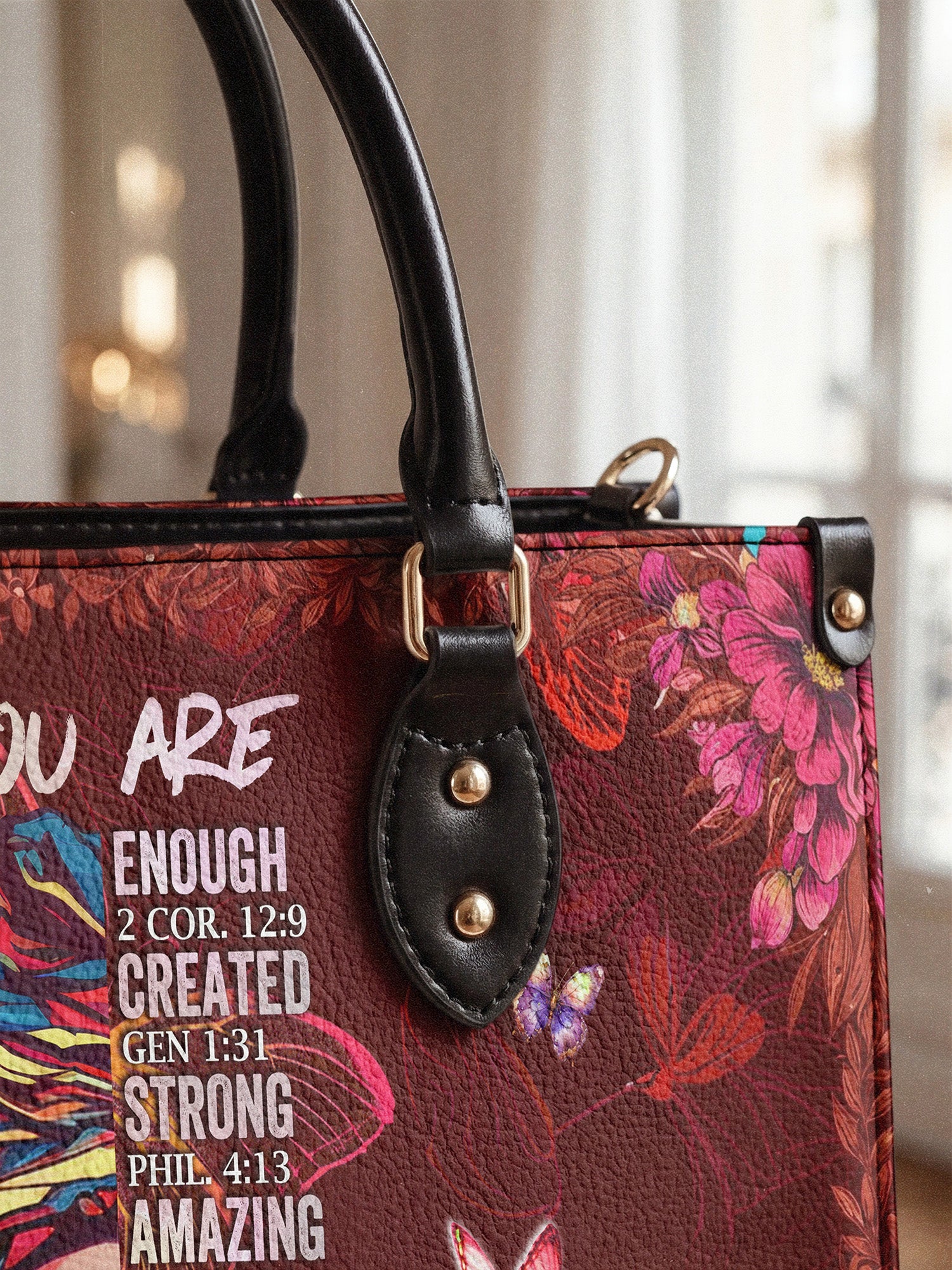 "Imani" Pomegranate Red Leather Handbag A250 Deal - Image 6