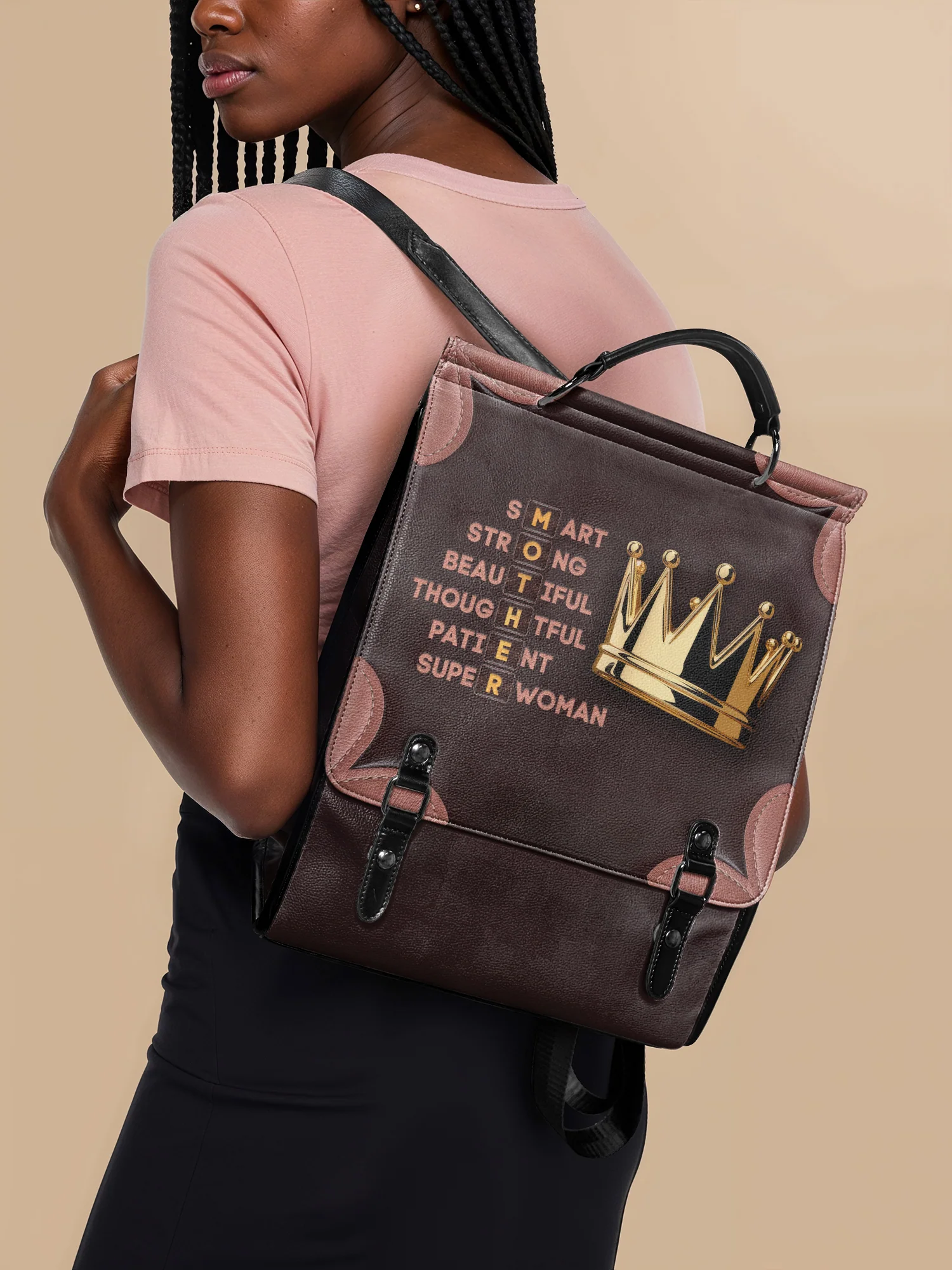 "Imarimom" Leather Backpack - Image 2