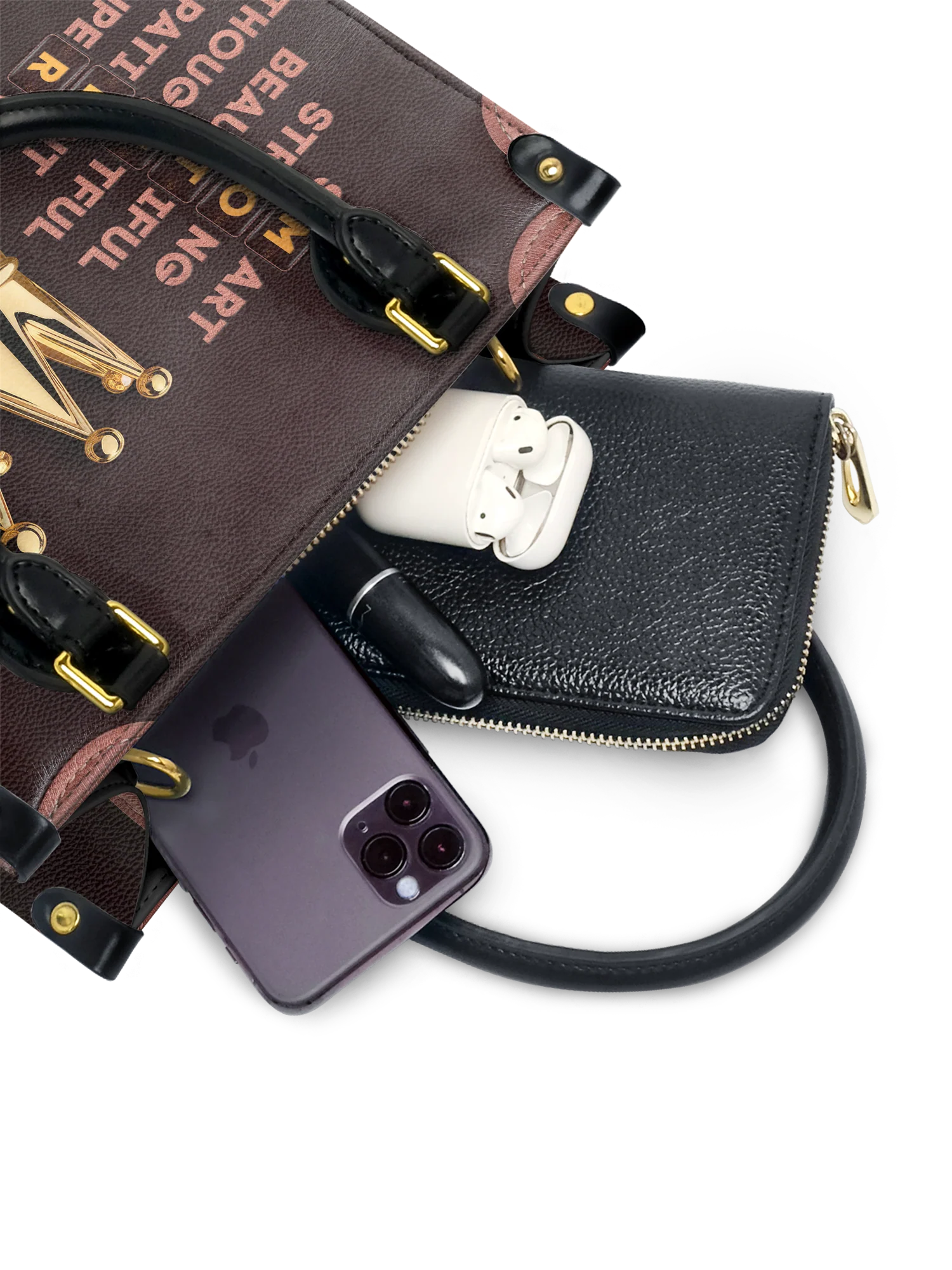 "Imarimom" Small Leather Handbag - Image 5