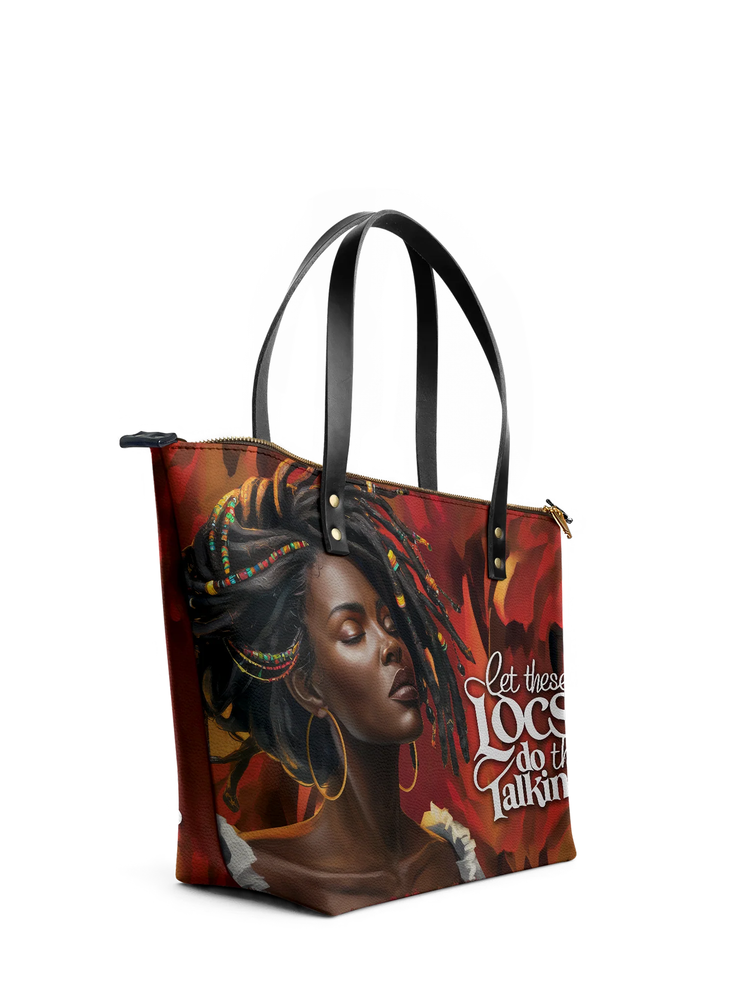 "Locella" Leather Tote Bag - Image 5