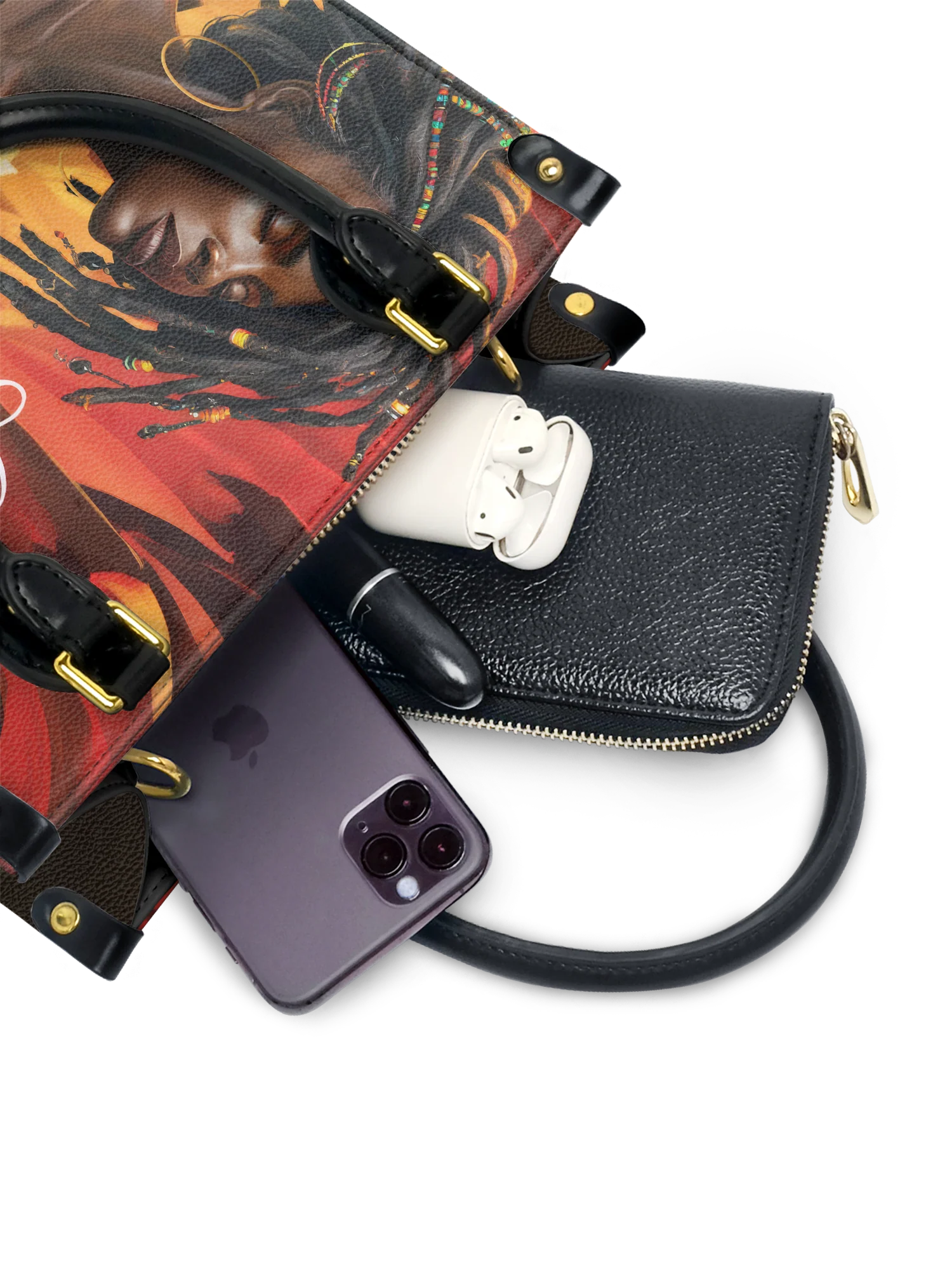 "Locella" Small Leather Handbag - Image 5