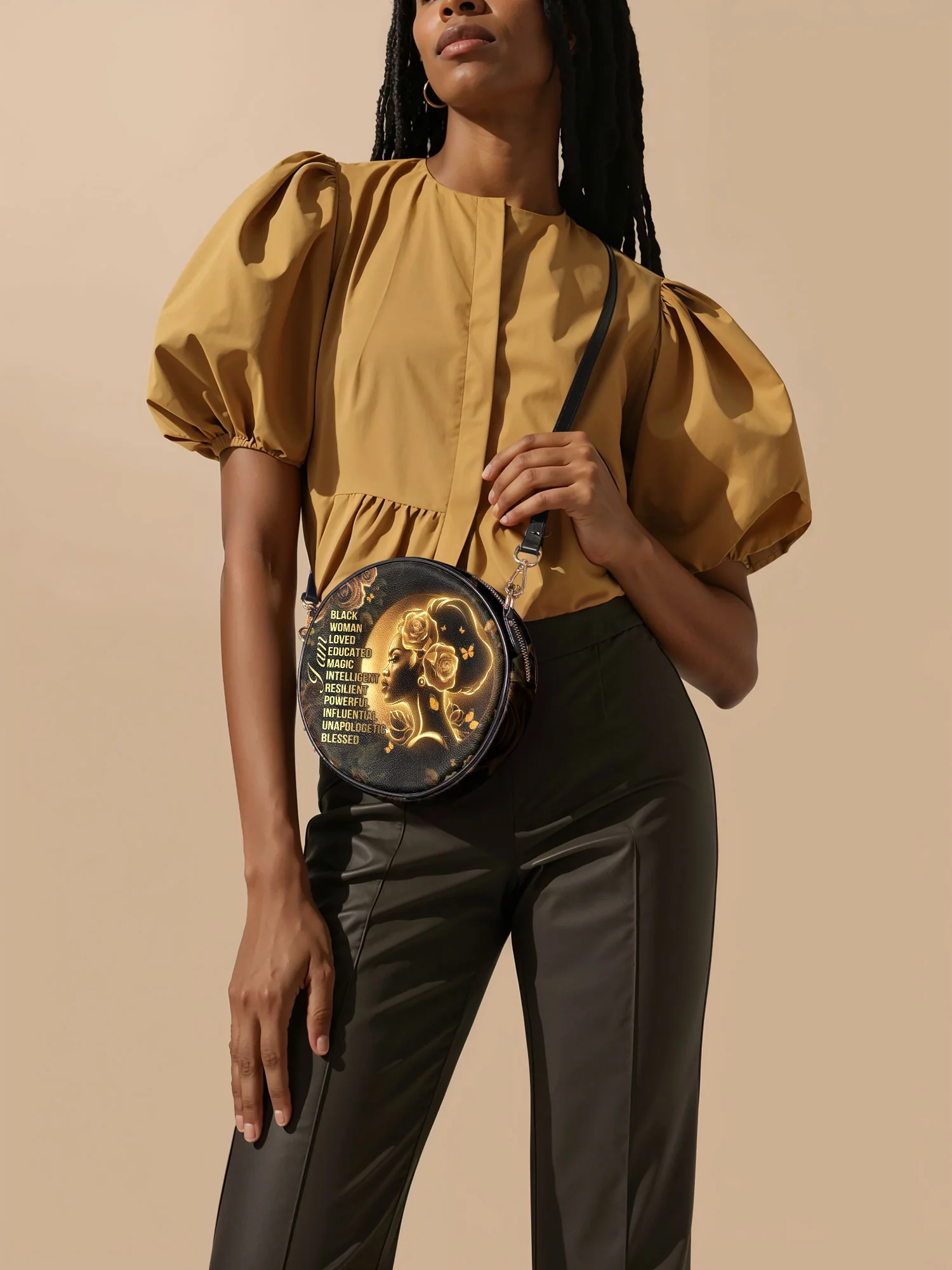 "Lumina" Circle Crossbody Bag - Image 2