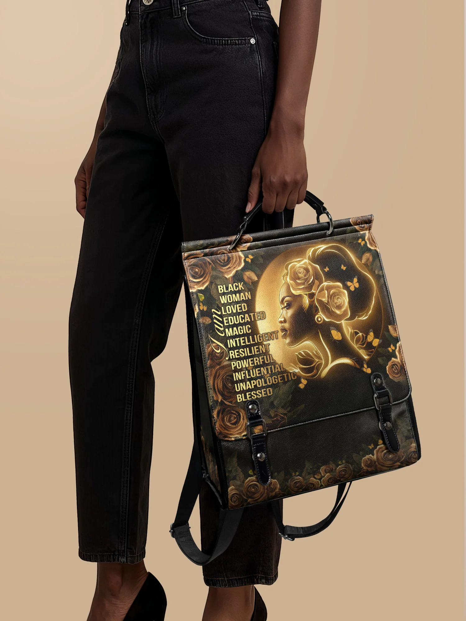 "Lumina" Leather Backpack - Image 3