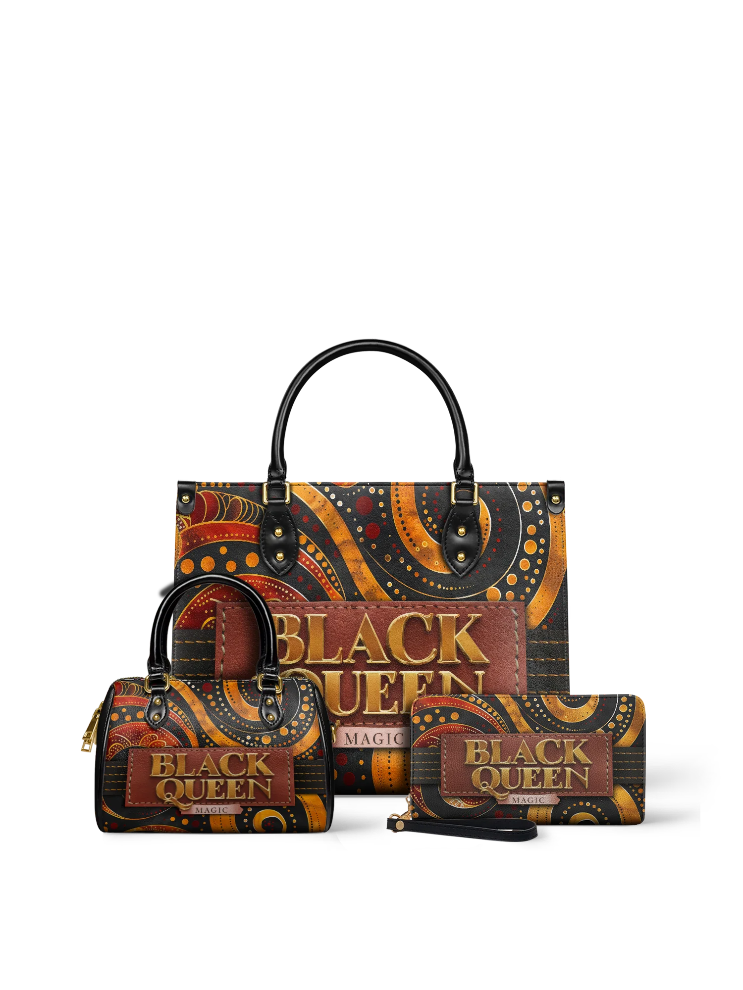 "Makeda" Leather Handbag - Image 10