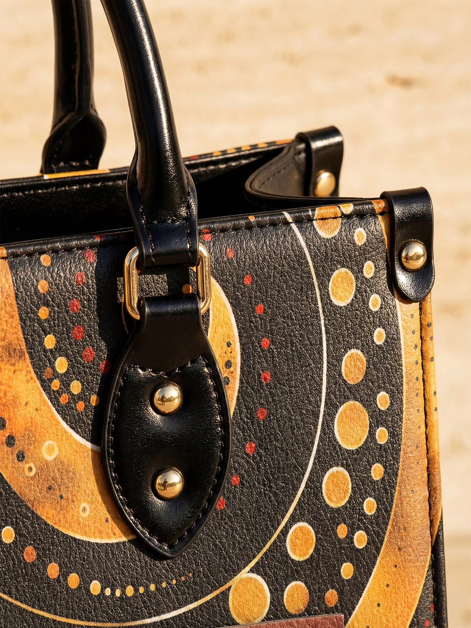 "Makeda" Leather Handbag - Image 5