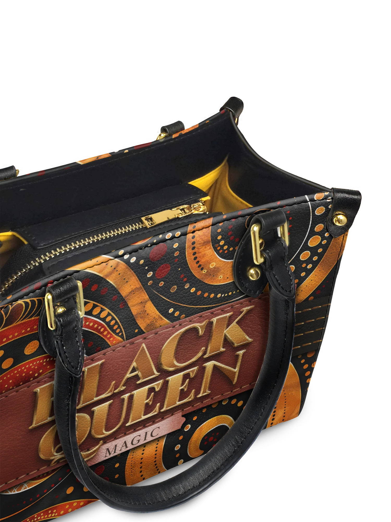 "Makeda" Small Leather Handbag - Image 6