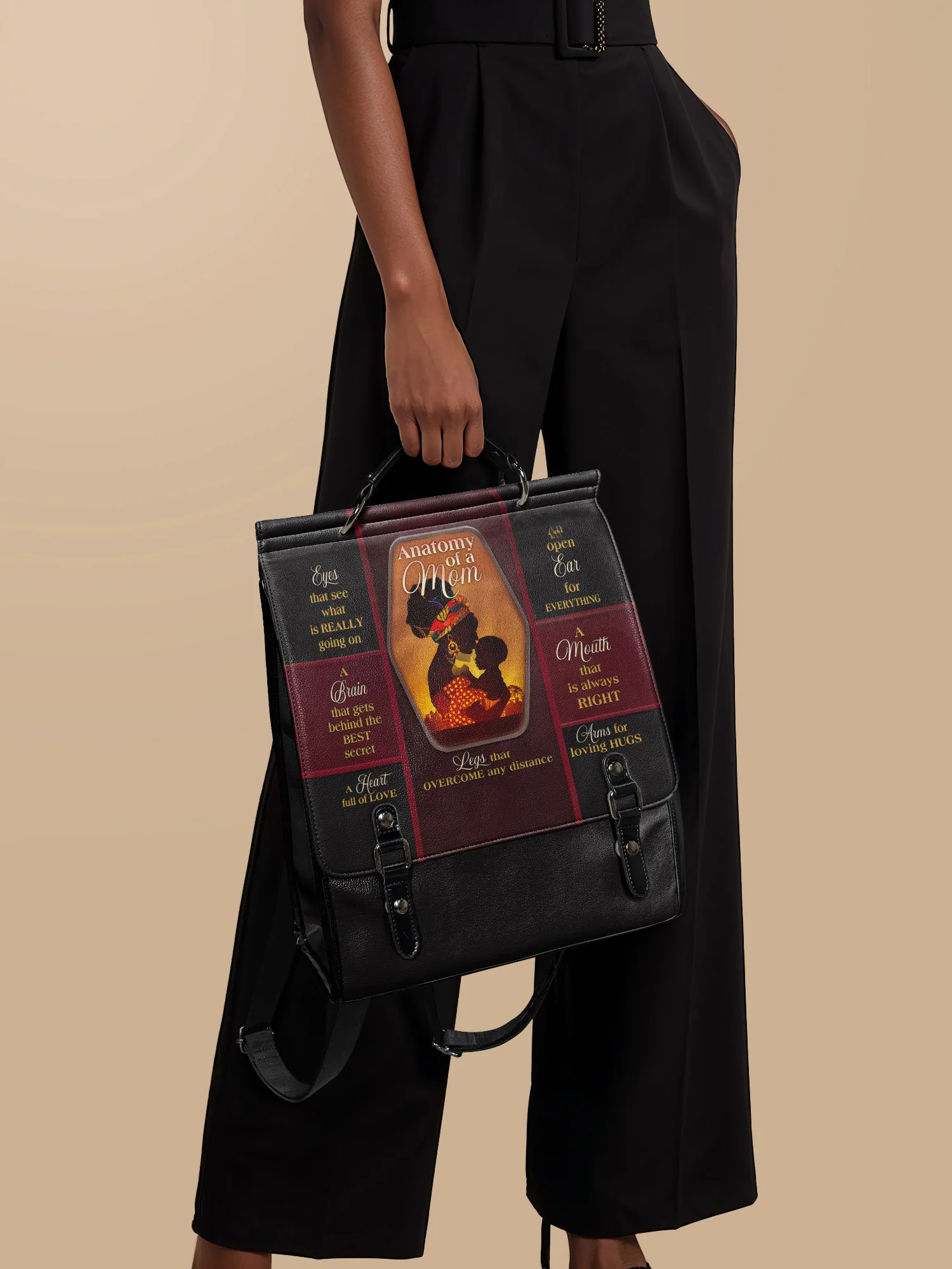 "Mamoya" Leather Backpack - Image 3