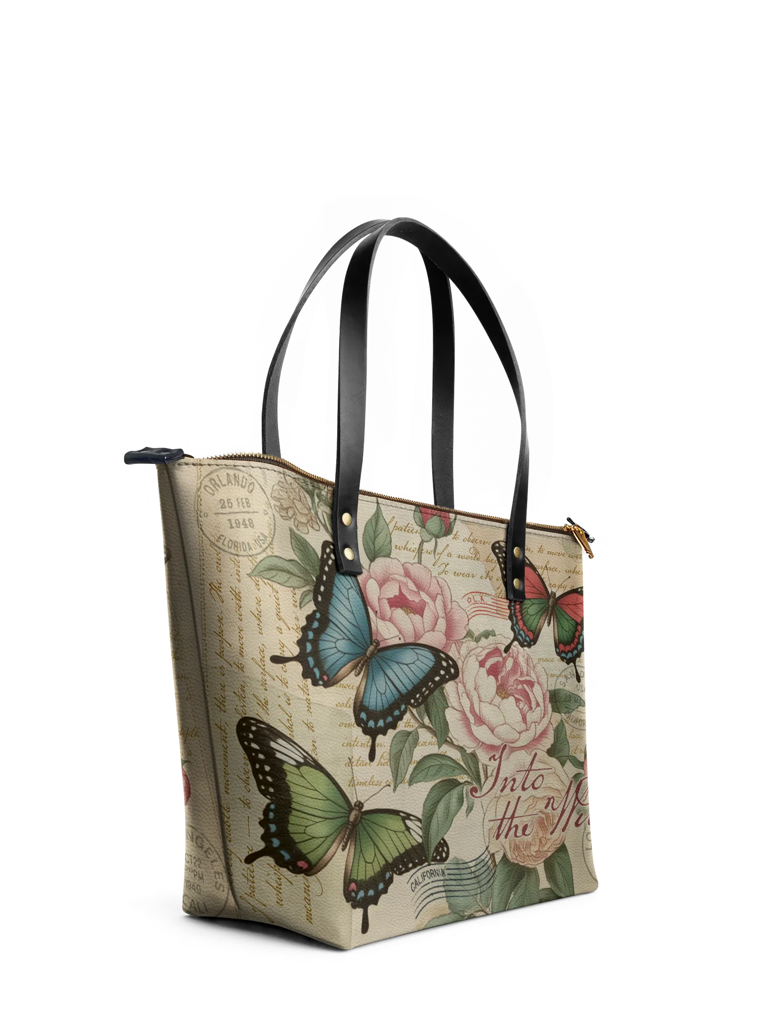 "Maua" Leather Tote Bag - Image 2