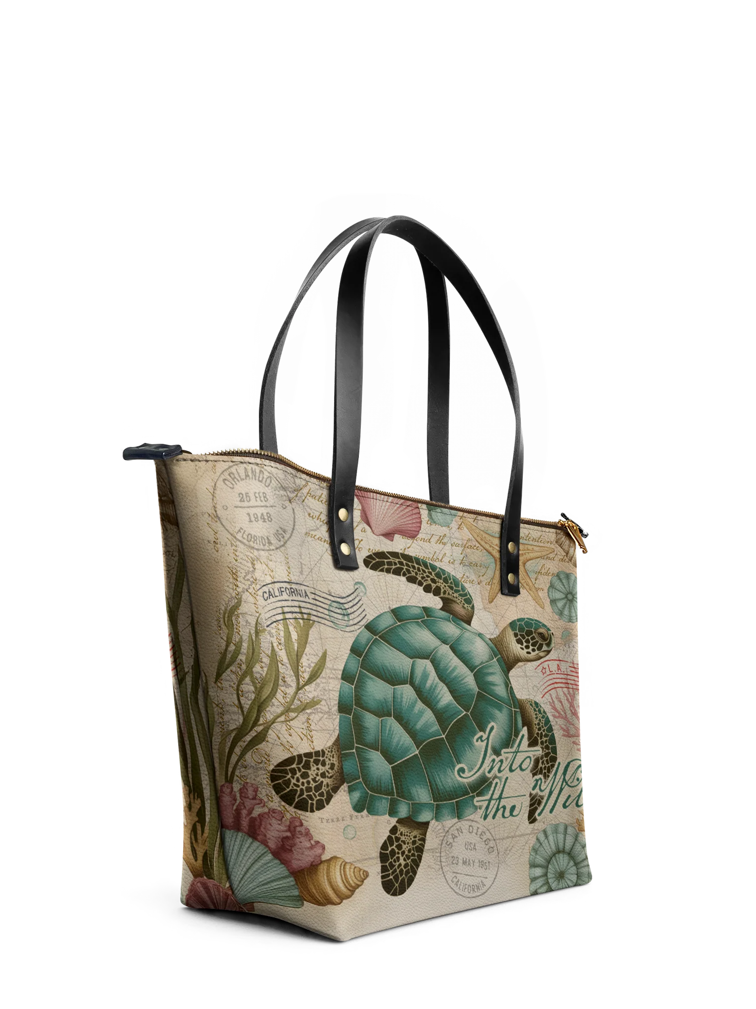 "Mbuga" Leather Tote Bag - Image 2