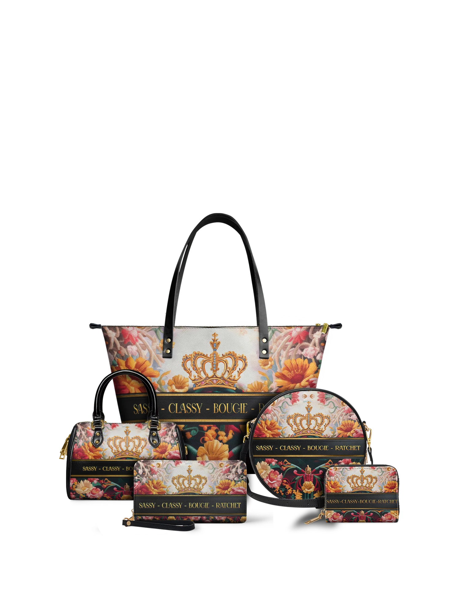 "Naija Royale" Circle Crossbody Bag - Image 7